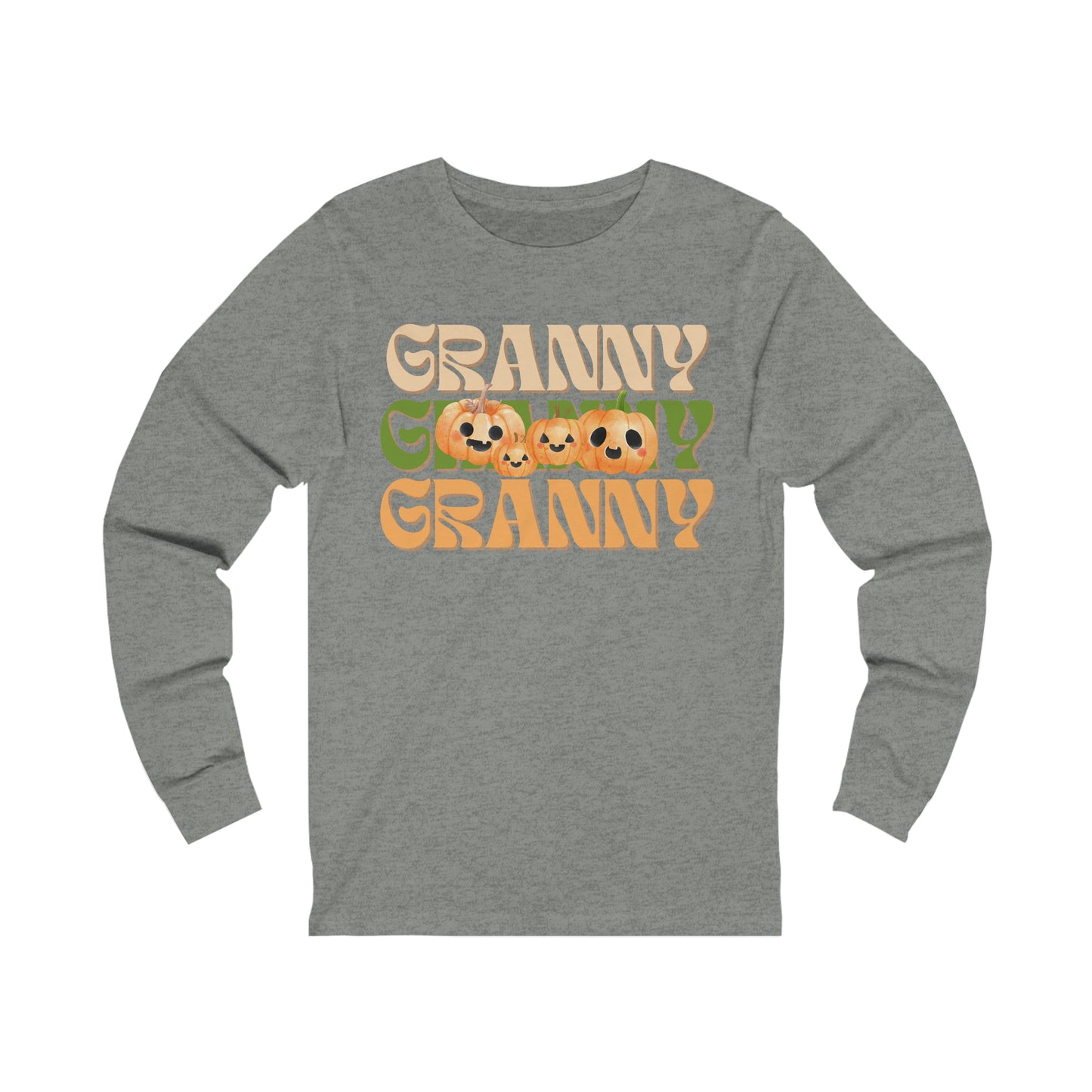 Granny Pumpkin Unisex Jersey Long Sleeve Tee