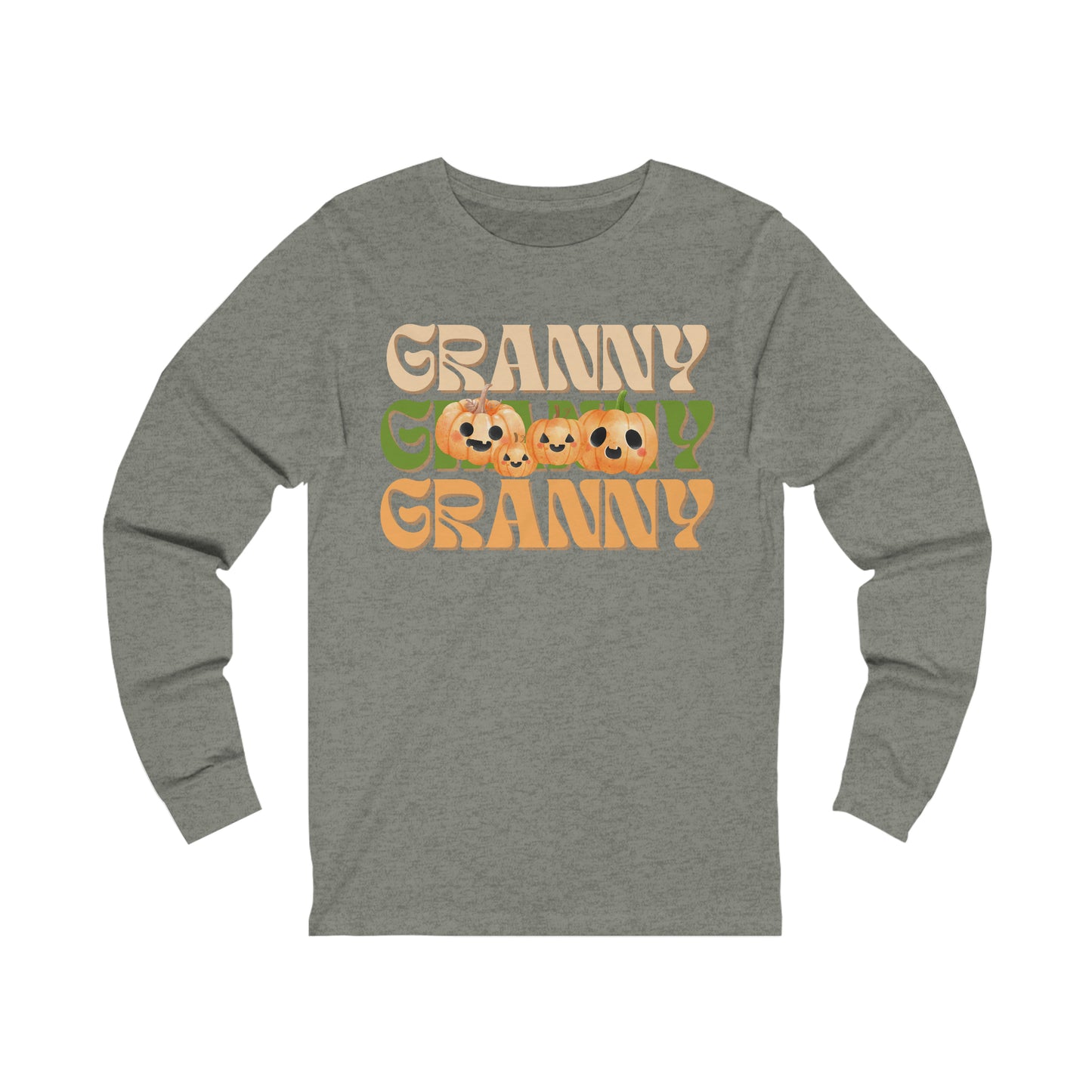 Granny Pumpkin Unisex Jersey Long Sleeve Tee