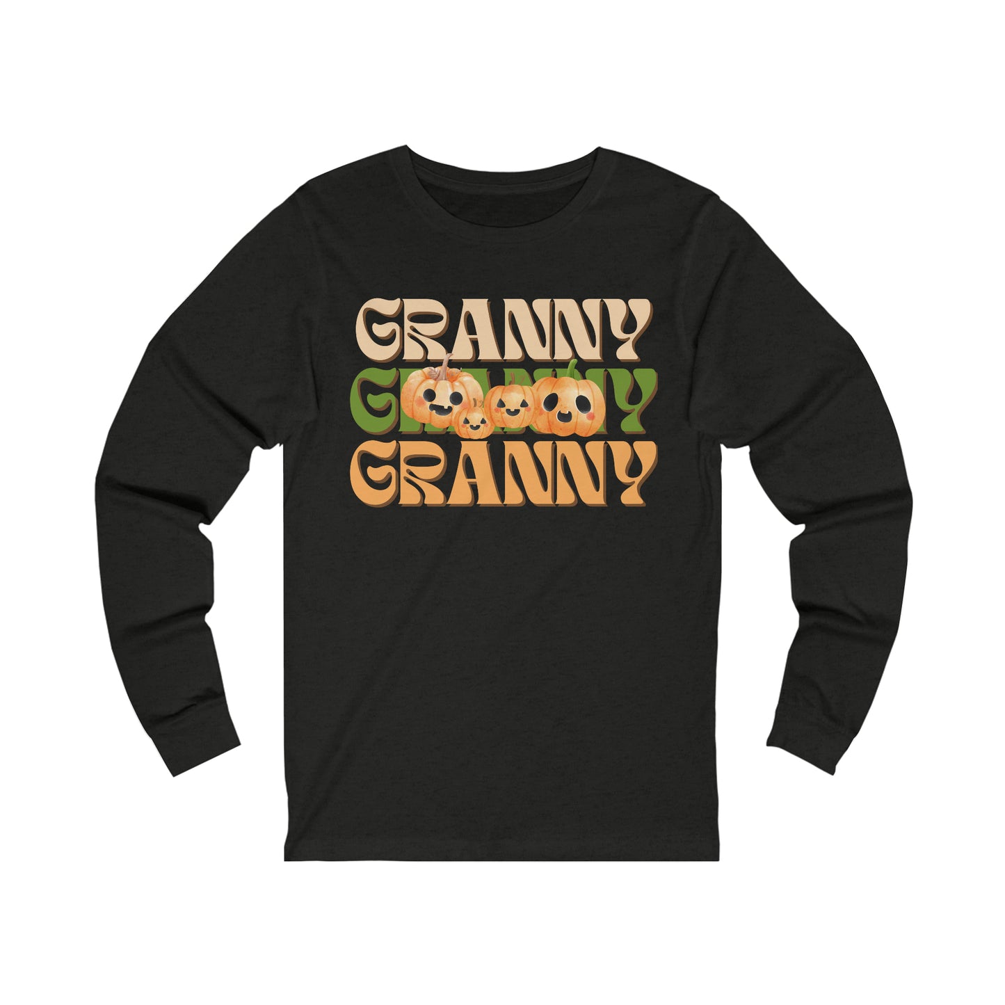 Granny Pumpkin Unisex Jersey Long Sleeve Tee