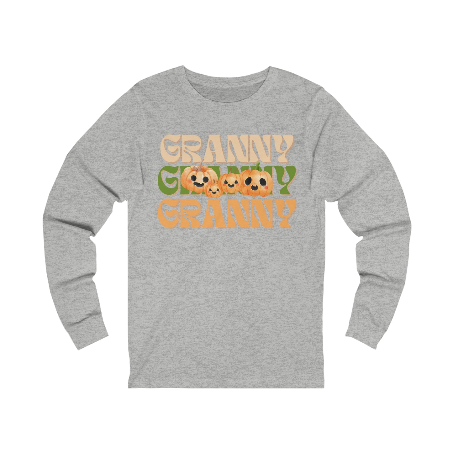 Granny Pumpkin Unisex Jersey Long Sleeve Tee