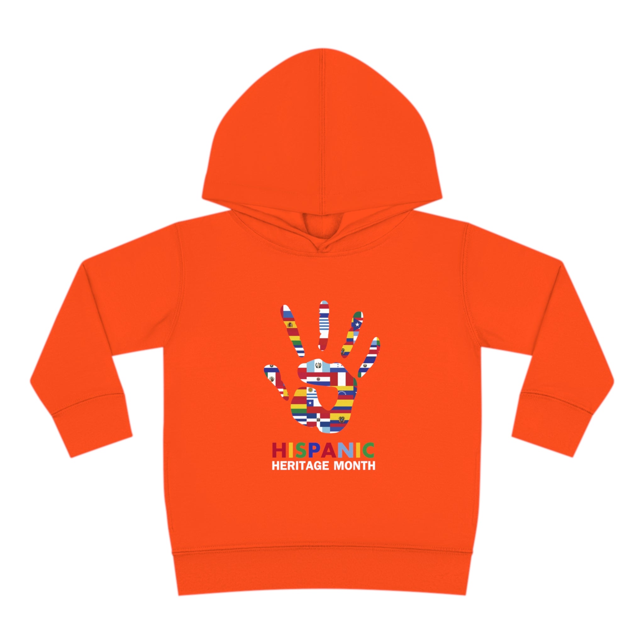 Flag Handprint - Hispanic Heritage Month Toddler Hoodie