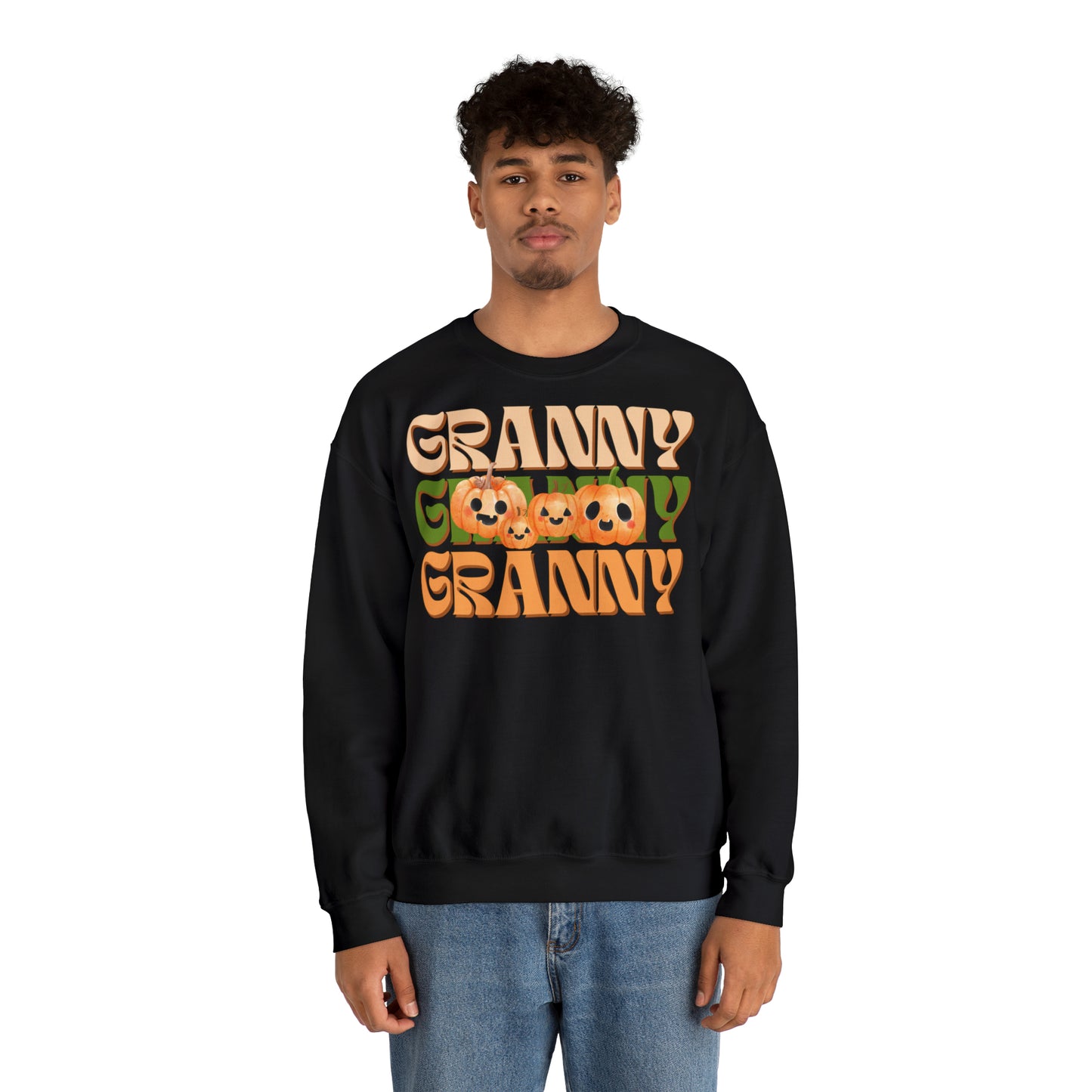 Granny Pumpkin Unisex Heavy Blend™ Crewneck Sweatshirt