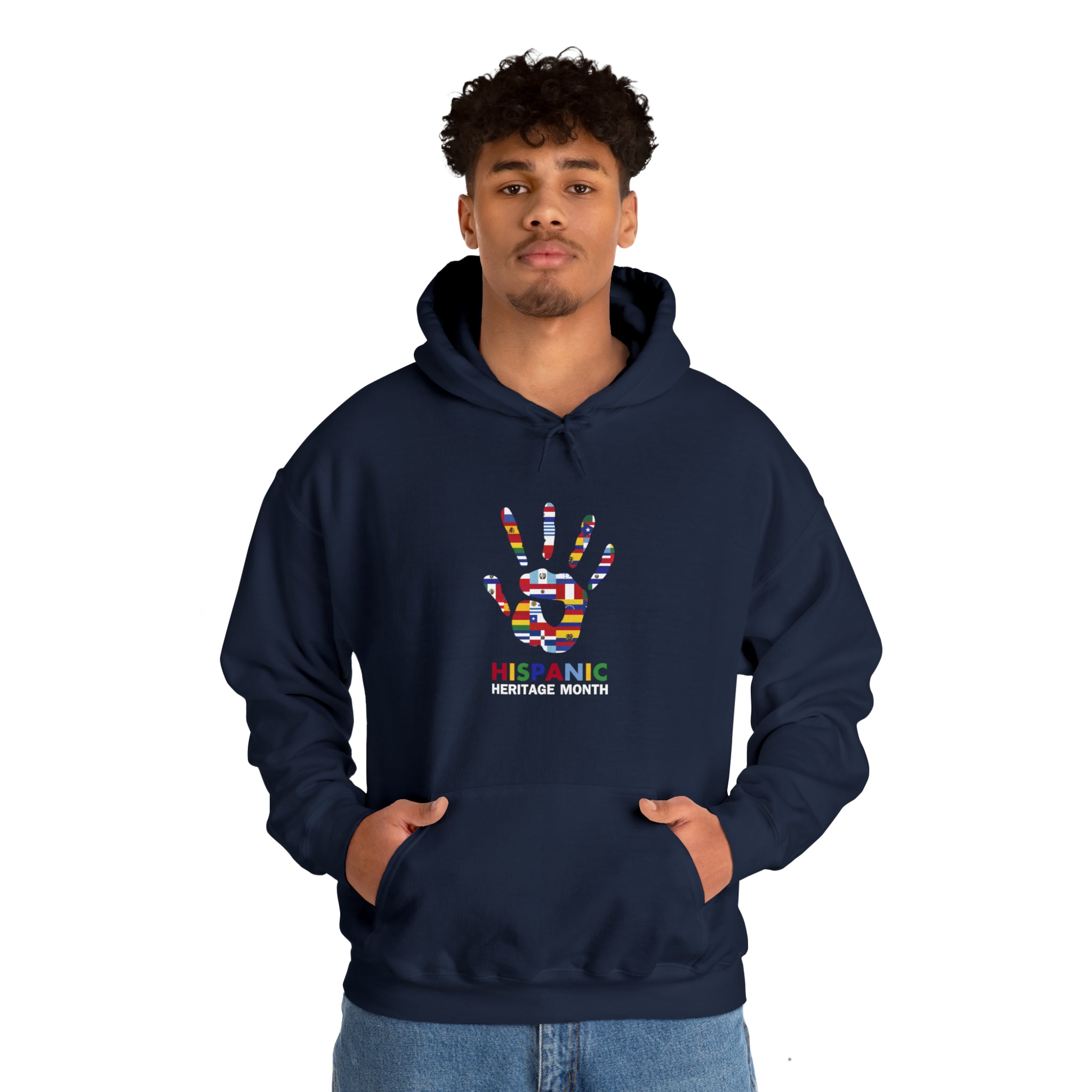 Flag Handprint - Hispanic Heritage Month Unisex Hoodie