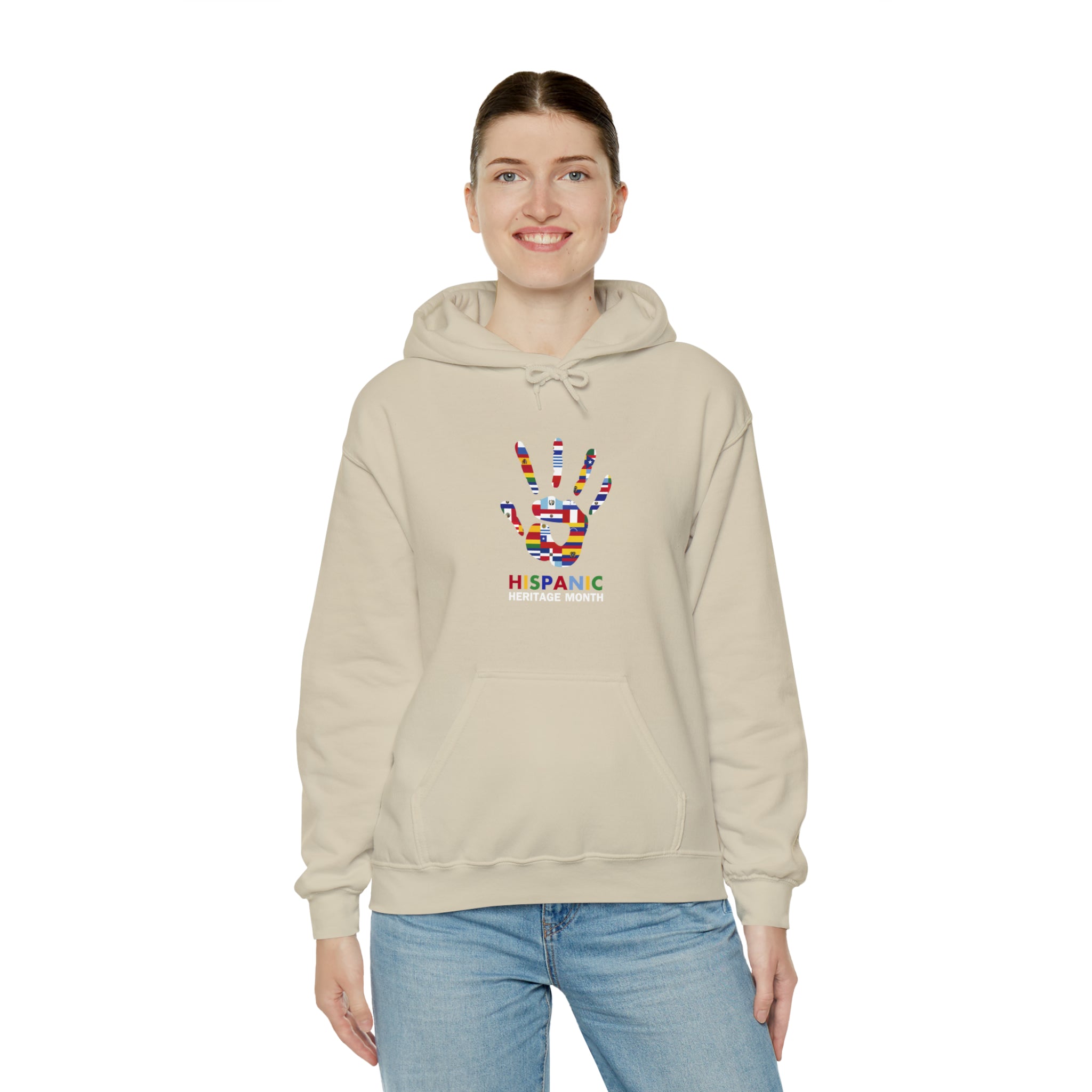 Flag Handprint - Hispanic Heritage Month Unisex Hoodie