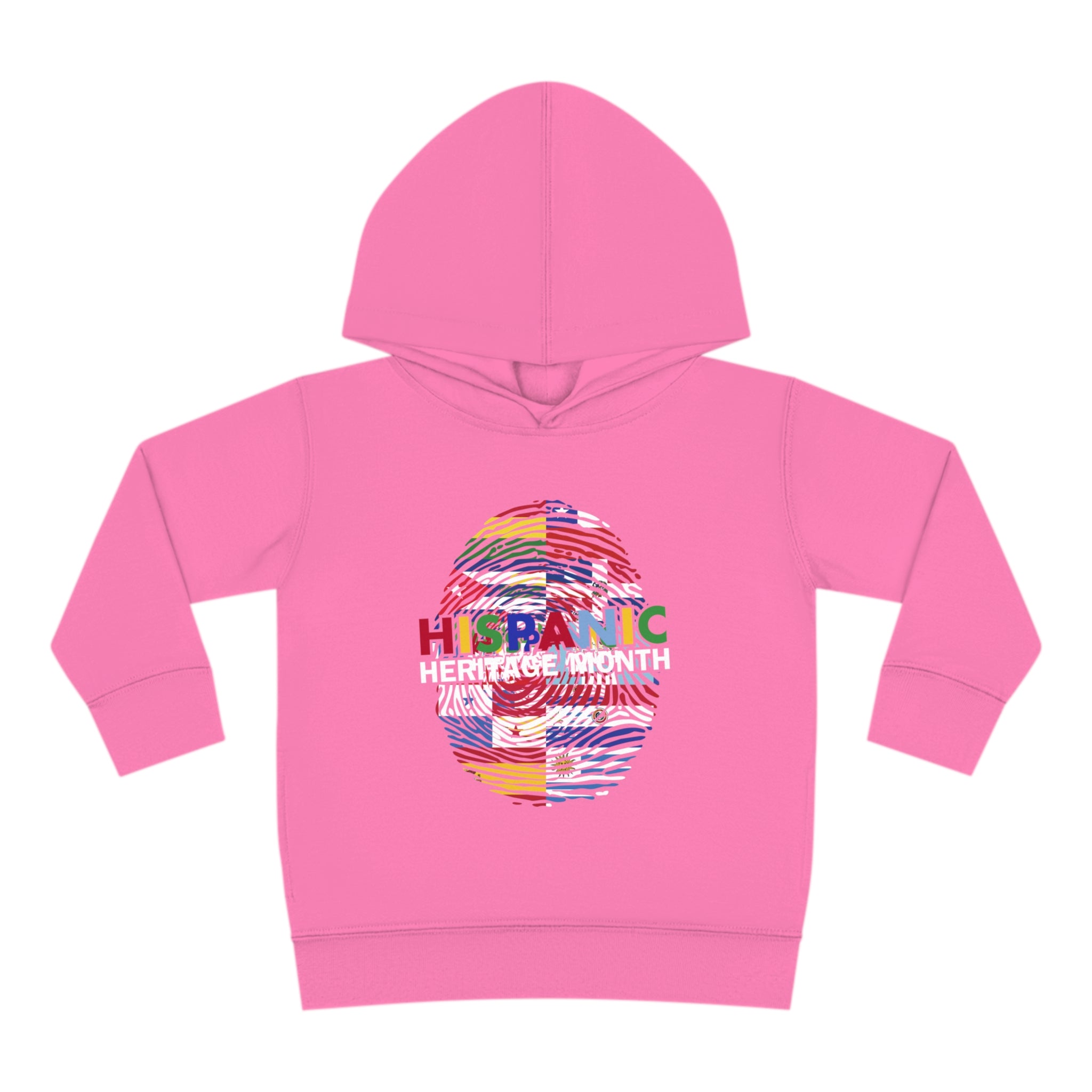 Flag Fingerprint - Hispanic Heritage Month Toddler Hoodie