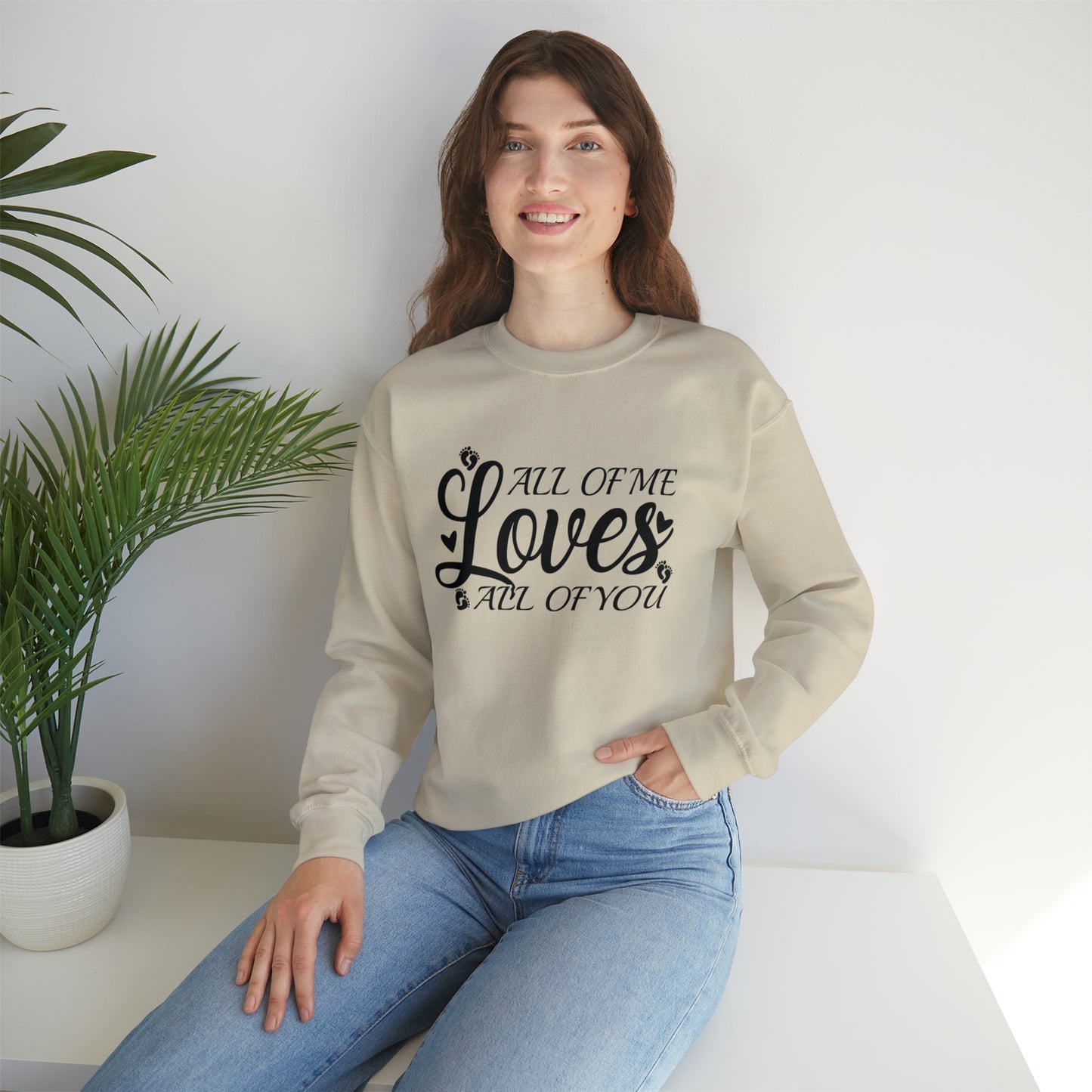 All of Me Loves All Of You, Unisex Heavy Blend™ Crewneck Sweatshirt