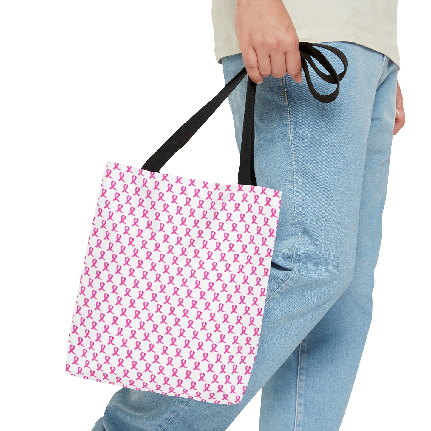 Pink Breast Cancer Awareness Tote Bag