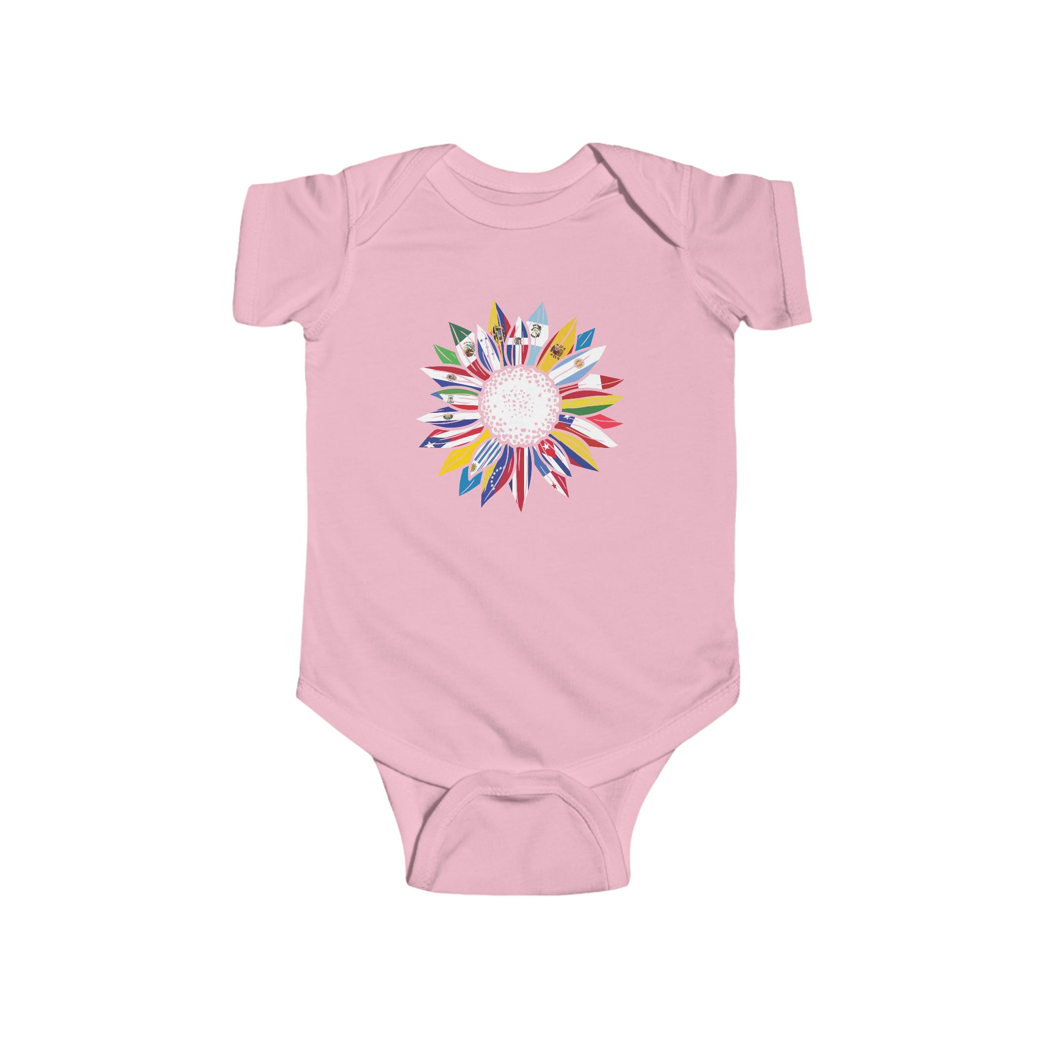 Flag Sunflower - Hispanic Heritage Month Infant  Bodysuit