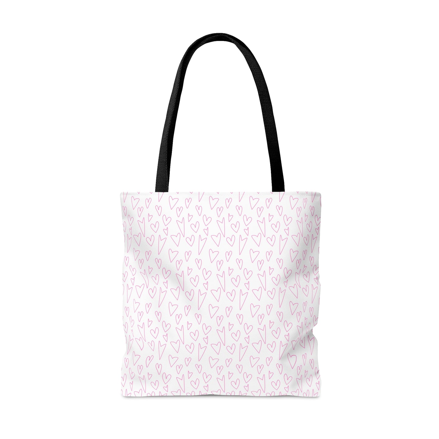 Pink Hearts Breast Cancer Awareness Tote Bag