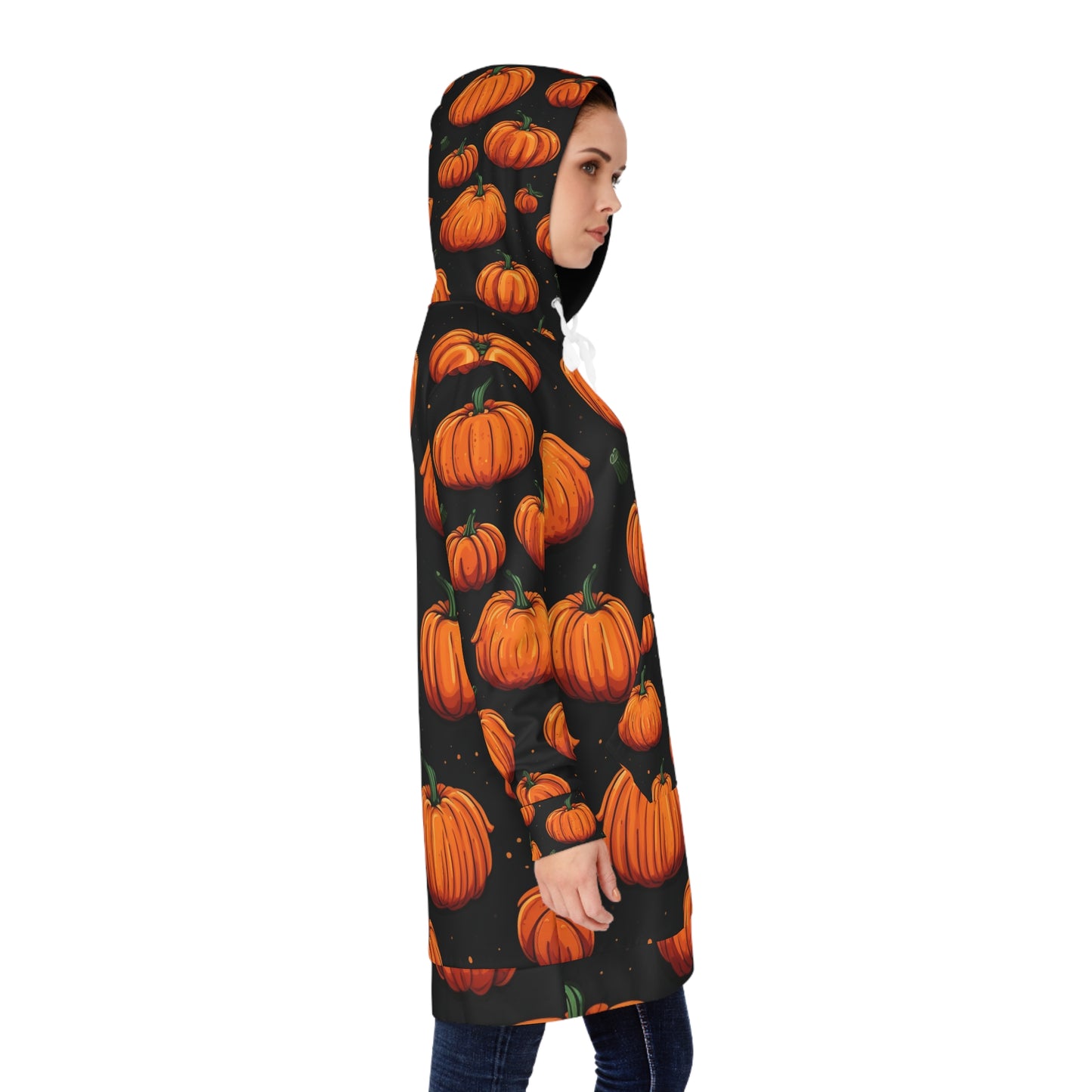 Pumpkins Halloween Women's Hoodie Dress (AOP)