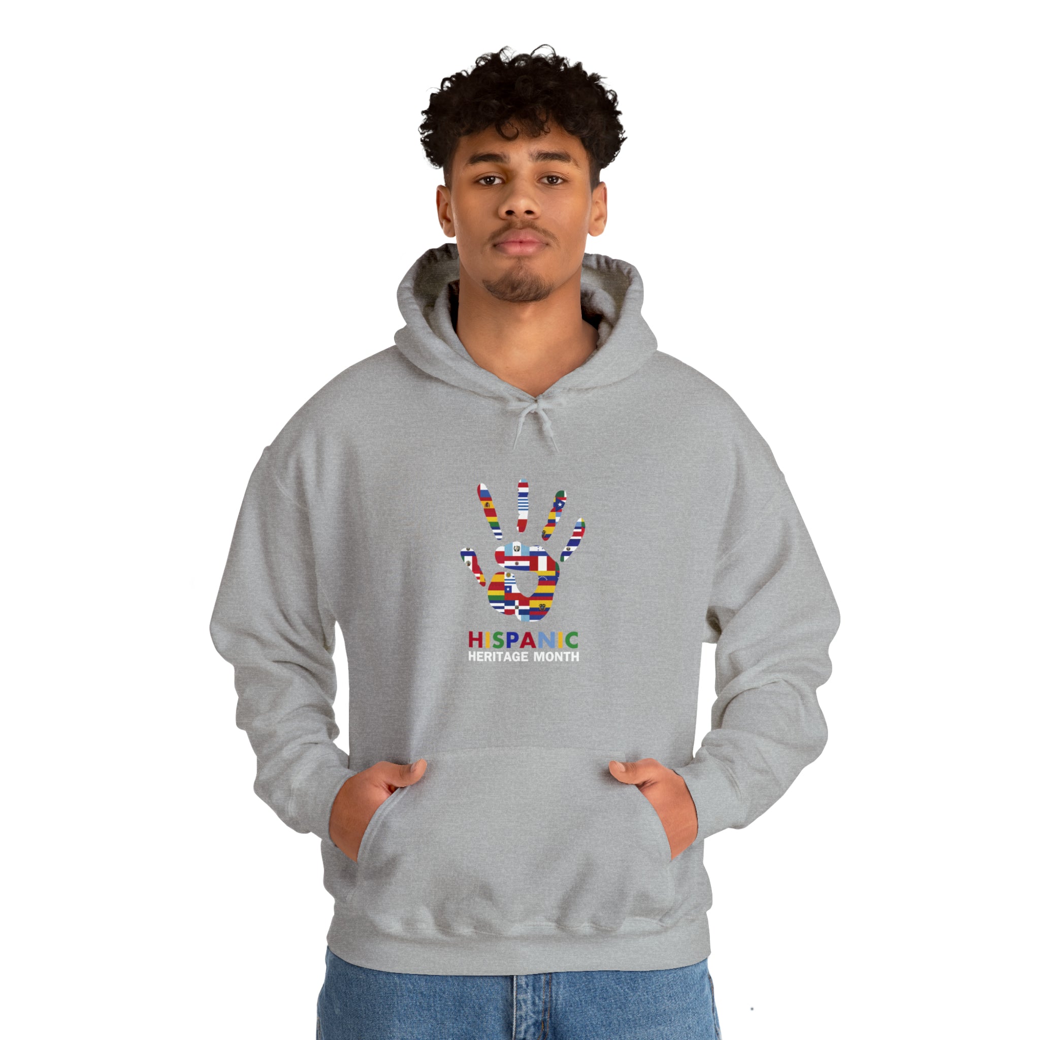 Flag Handprint - Hispanic Heritage Month Unisex Hoodie