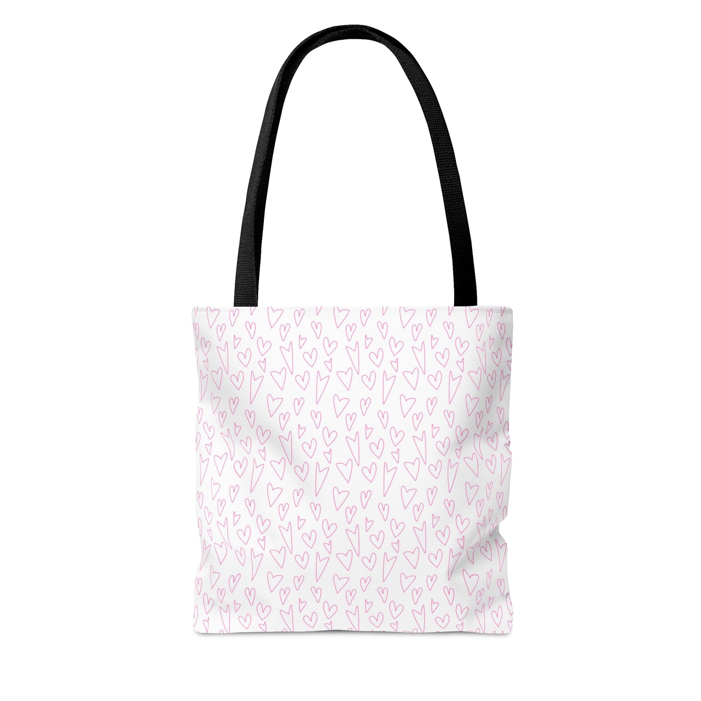 Pink Hearts Breast Cancer Awareness Tote Bag