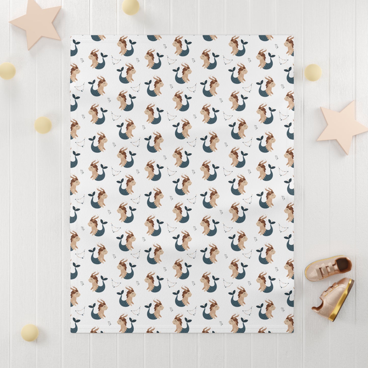 Capricorn Baby Blanket, Capricorn Blanket, Capricorn Zodiac Blanket, Soft Fleece Baby Blanket