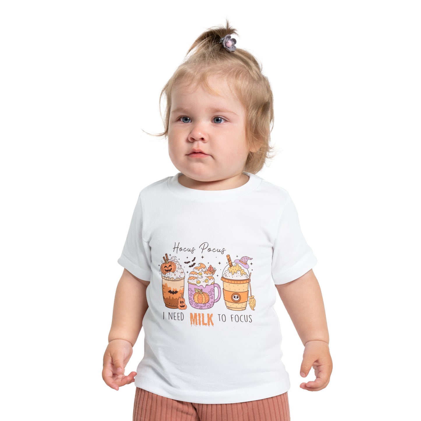 Hocus Pocus I Need Milk To Focus Baby Short Sleeve T-Shirt