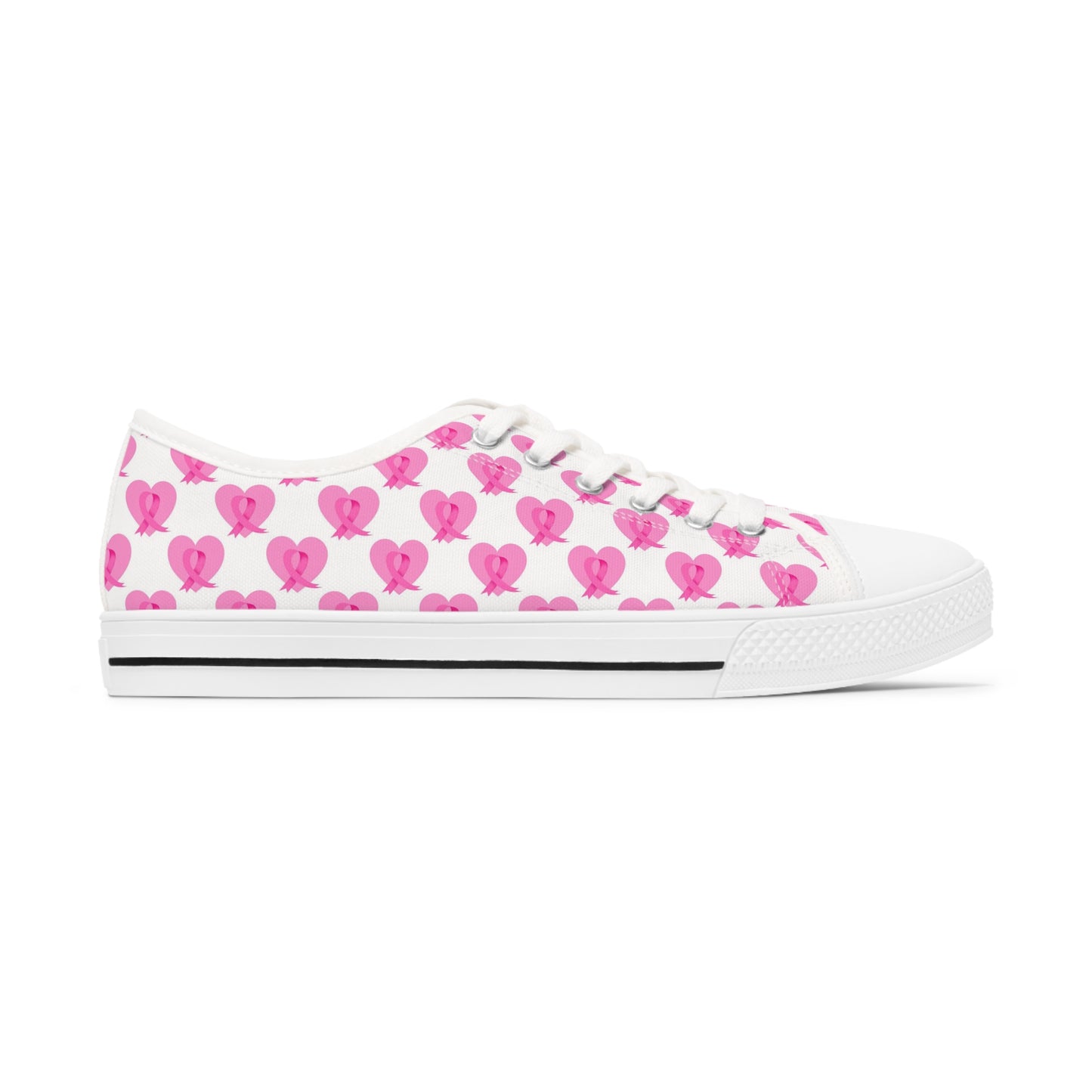 Breast Cancer Awareness Women's Low Top Sneakers