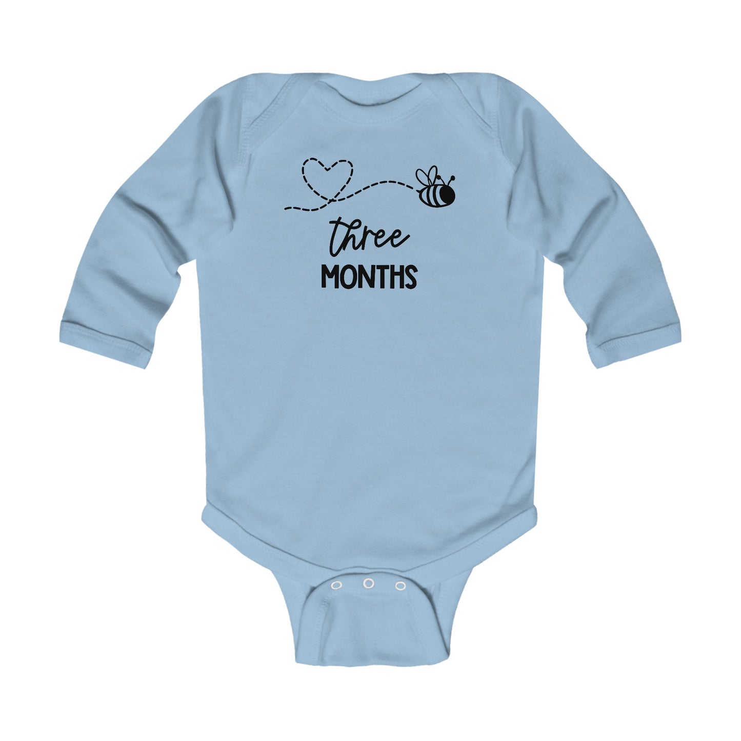 Three Months, Three Months Old, Month Milestones, Baby Milestones, Infant Long Sleeve Bodysuit