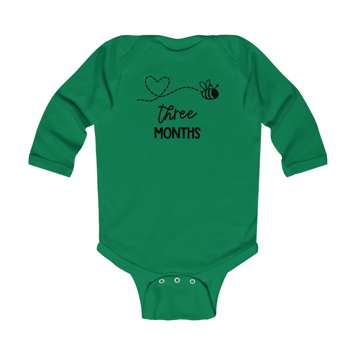 Three Months, Three Months Old, Month Milestones, Baby Milestones, Infant Long Sleeve Bodysuit