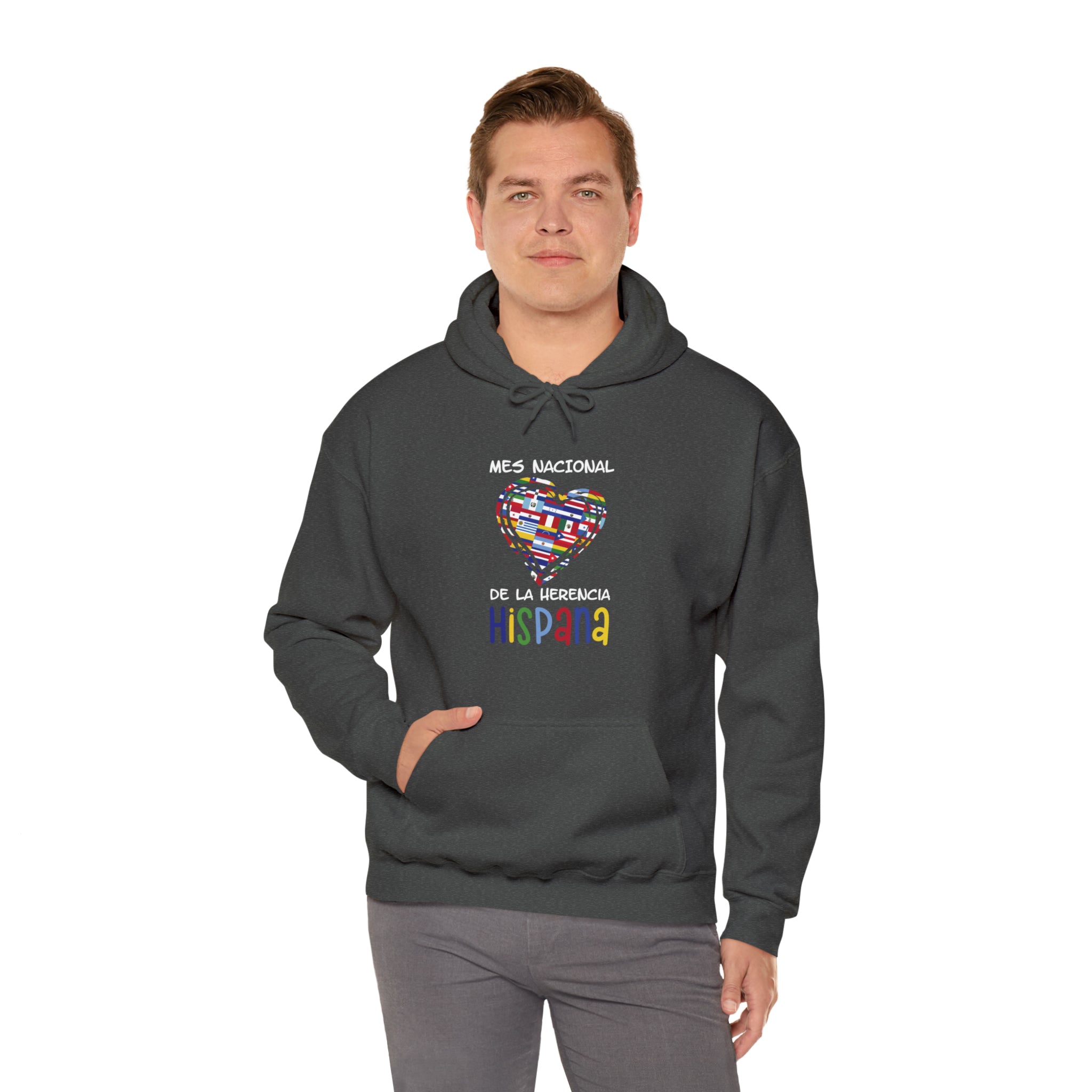 Mes Nacional Heart - Hispanic Heritage Month Unisex Hoodie
