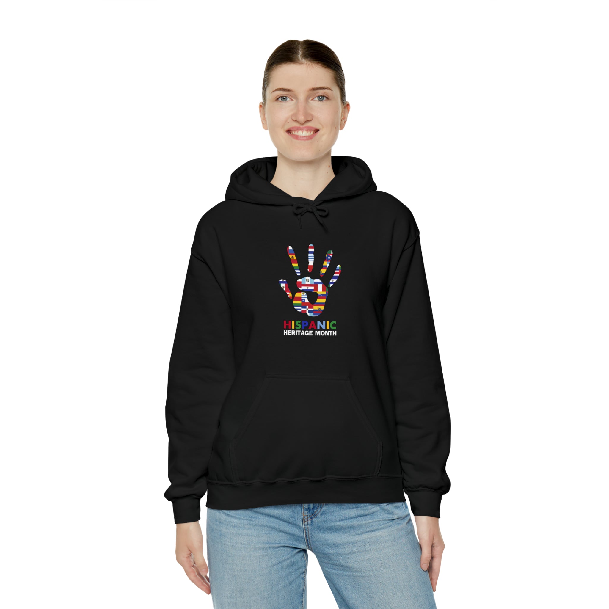 Flag Handprint - Hispanic Heritage Month Unisex Hoodie