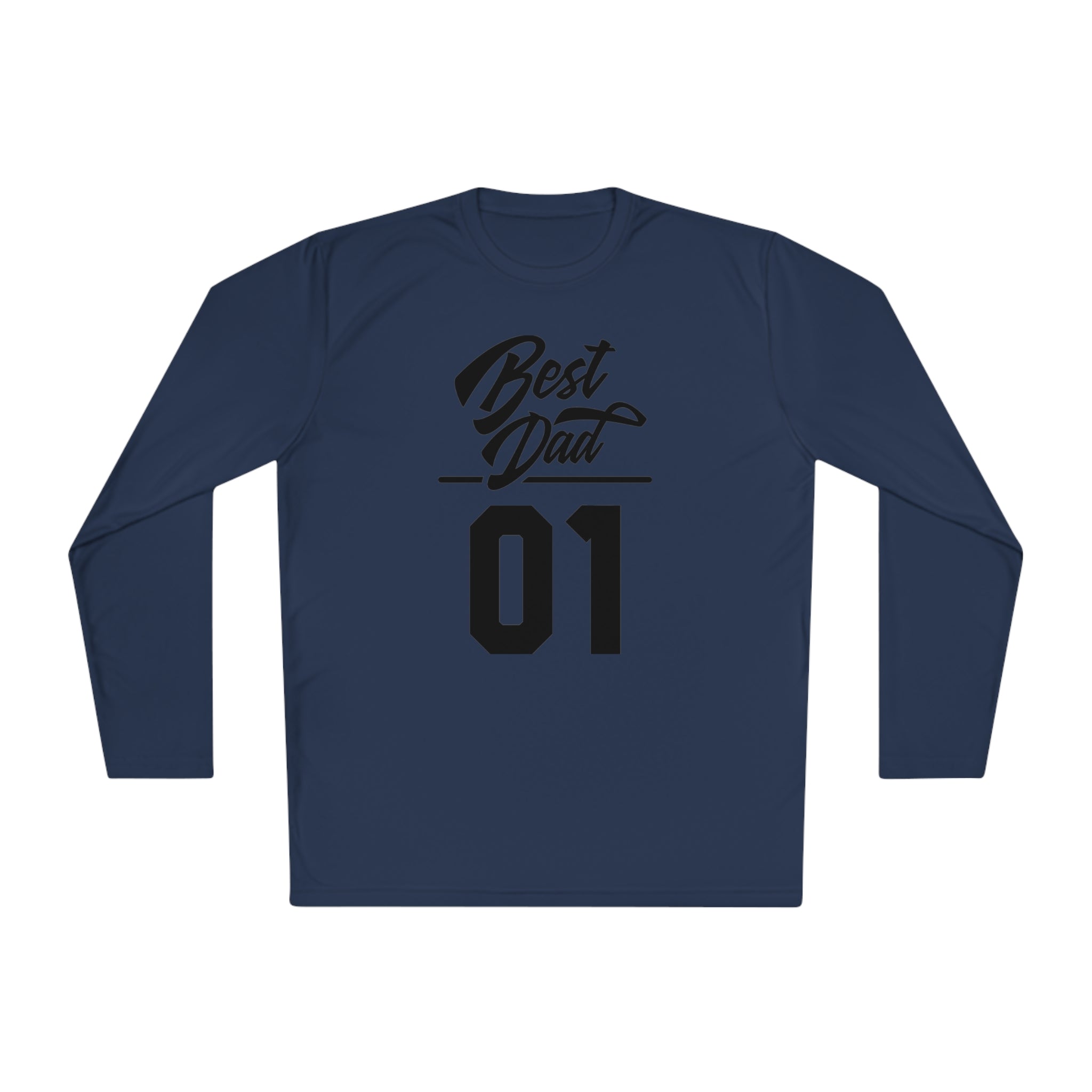 Best Dad 01, Best Dad Tee, Best Dad, Dad Tee, No1 Dad Tee, Unisex Lightweight Long Sleeve Tee