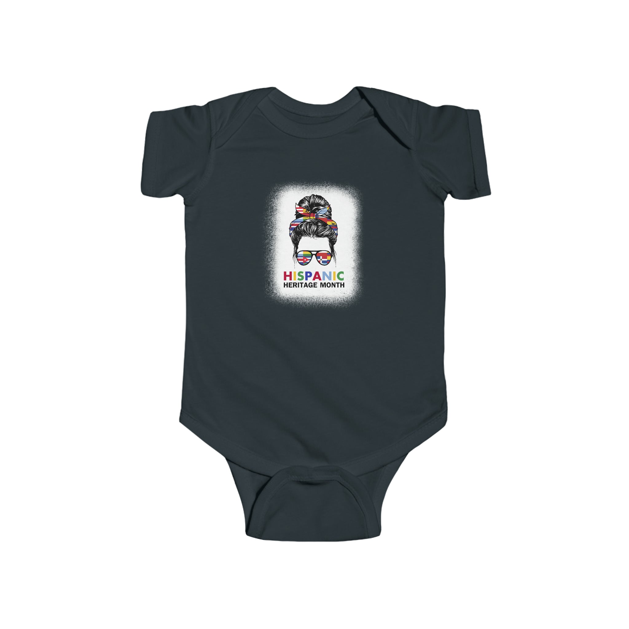 Messy Bun Mama Sunnies - Hispanic Heritage Month Infant  Bodysuit
