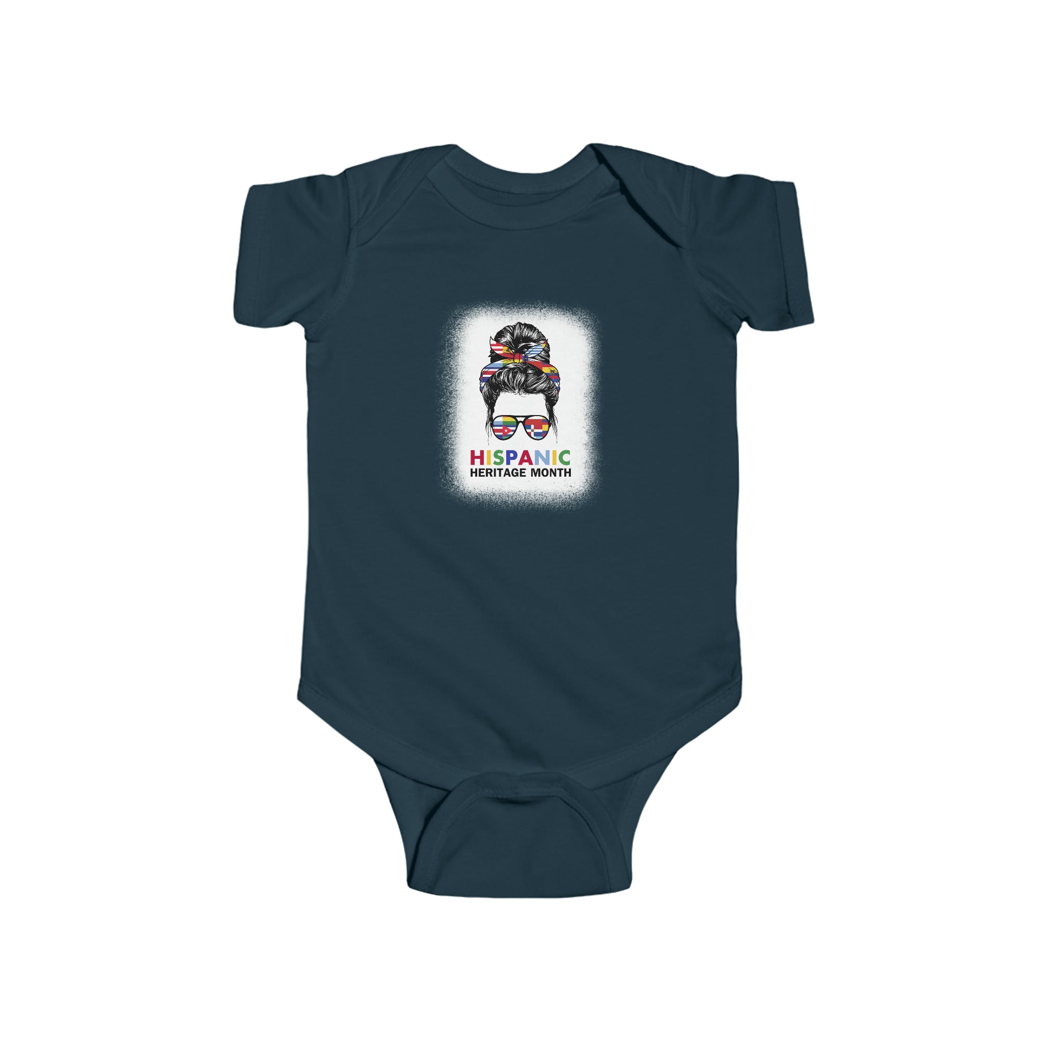 Messy Bun Mama Sunnies - Hispanic Heritage Month Infant  Bodysuit