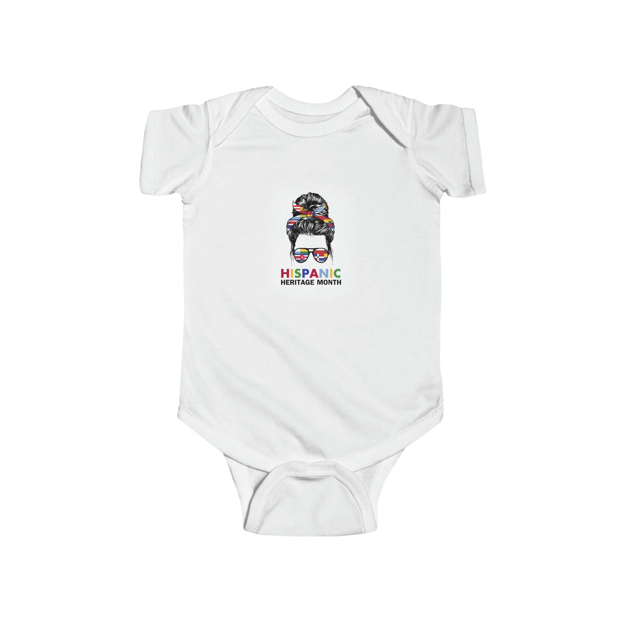 Messy Bun Mama Sunnies - Hispanic Heritage Month Infant  Bodysuit