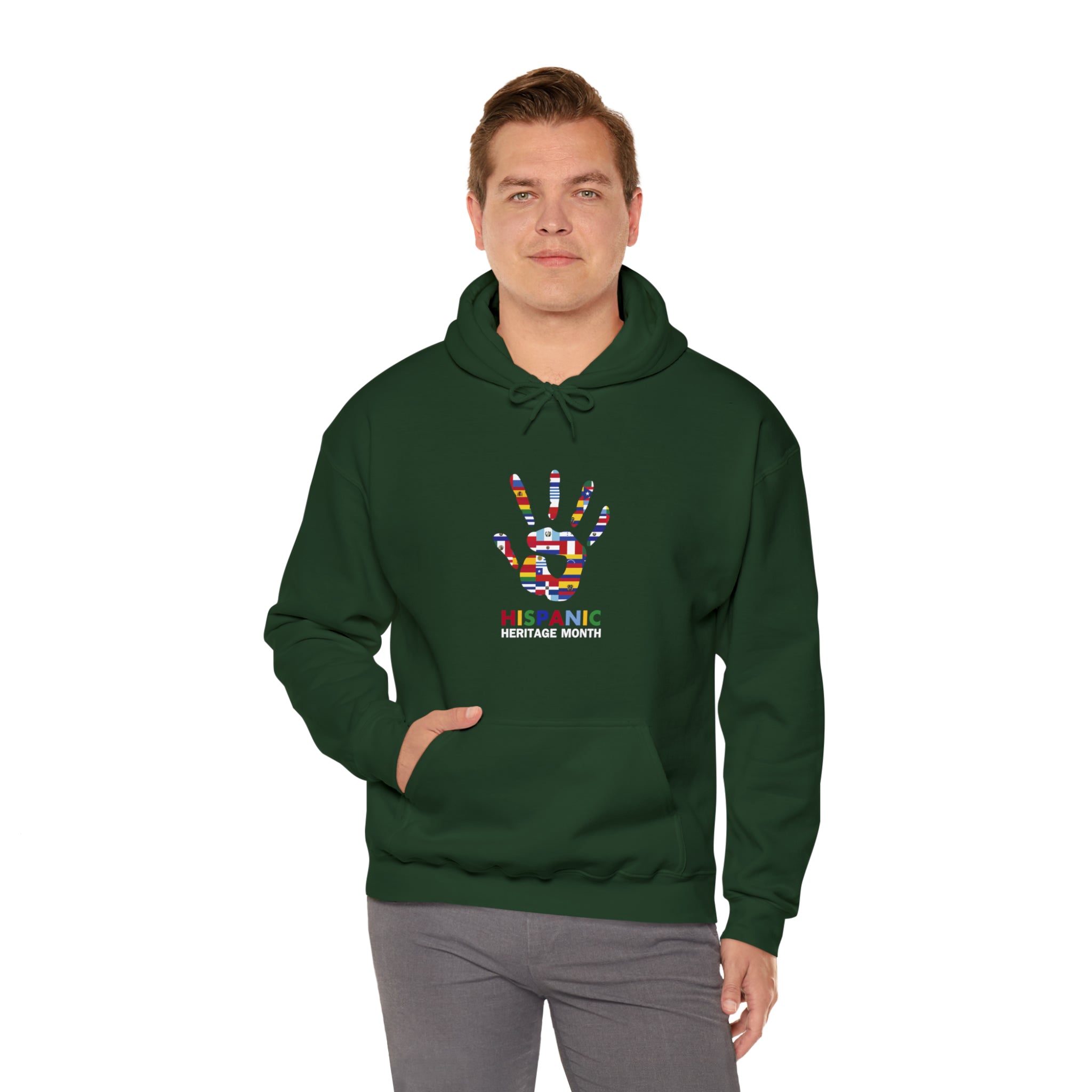 Flag Handprint - Hispanic Heritage Month Unisex Hoodie