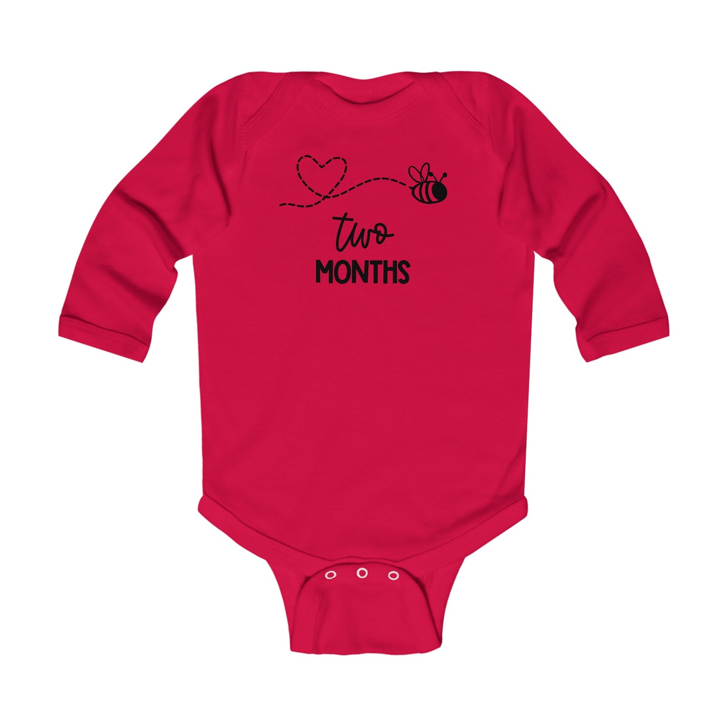 Two Months, Two Months Old, Month Milestones, Baby Milestones, Infant Long Sleeve Bodysuit