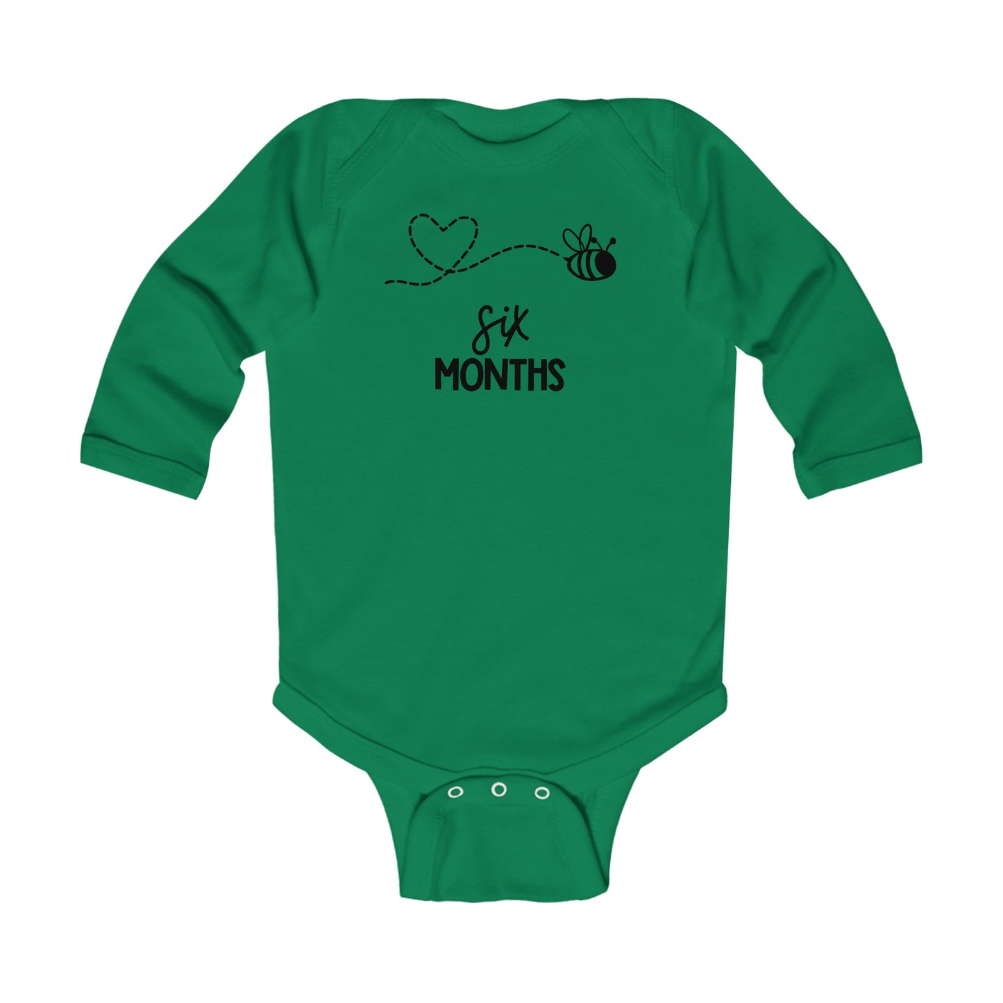 Six Months, Six Months Old, Month Milestones, Baby Milestones, Infant Long Sleeve Bodysuit