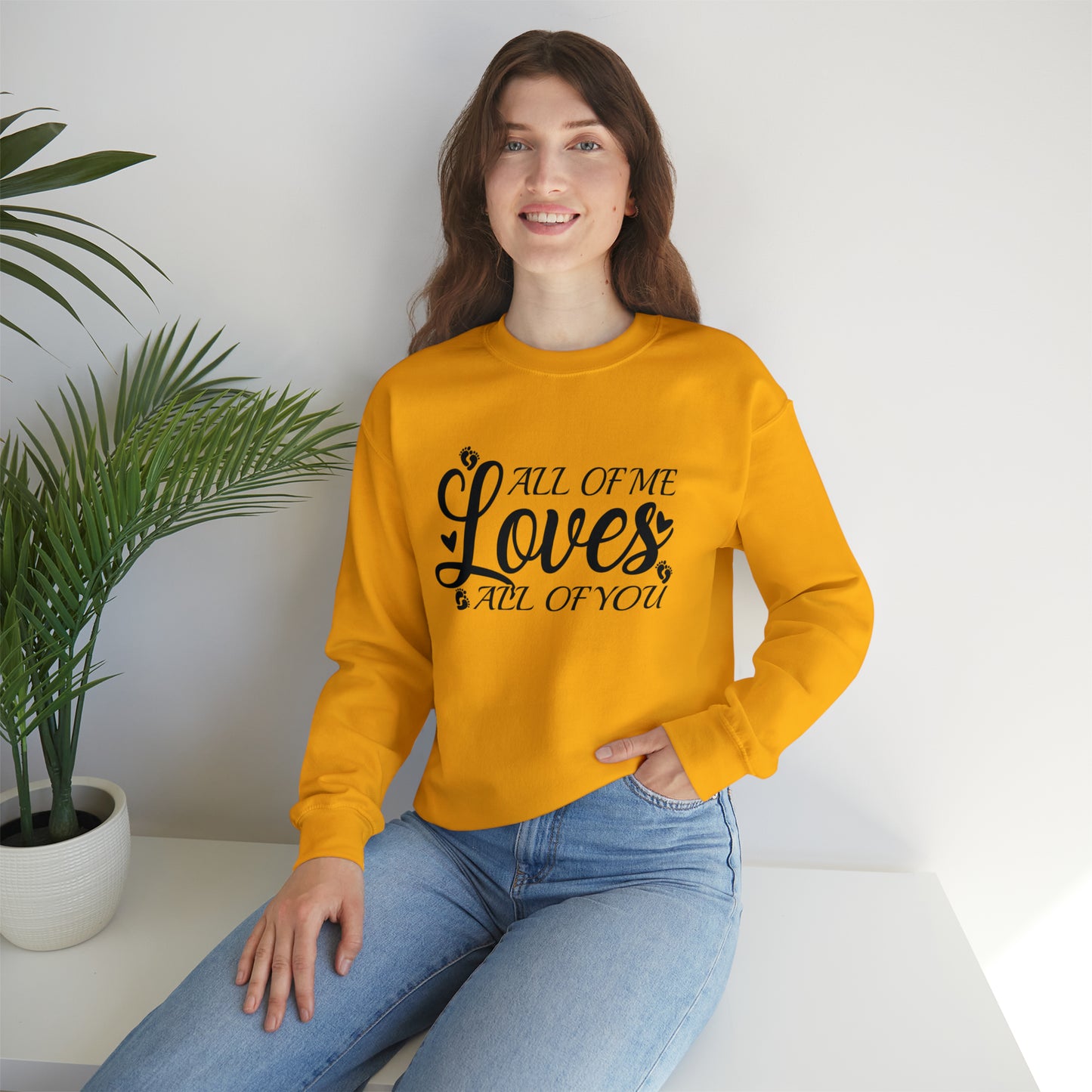 All of Me Loves All Of You, Unisex Heavy Blend™ Crewneck Sweatshirt