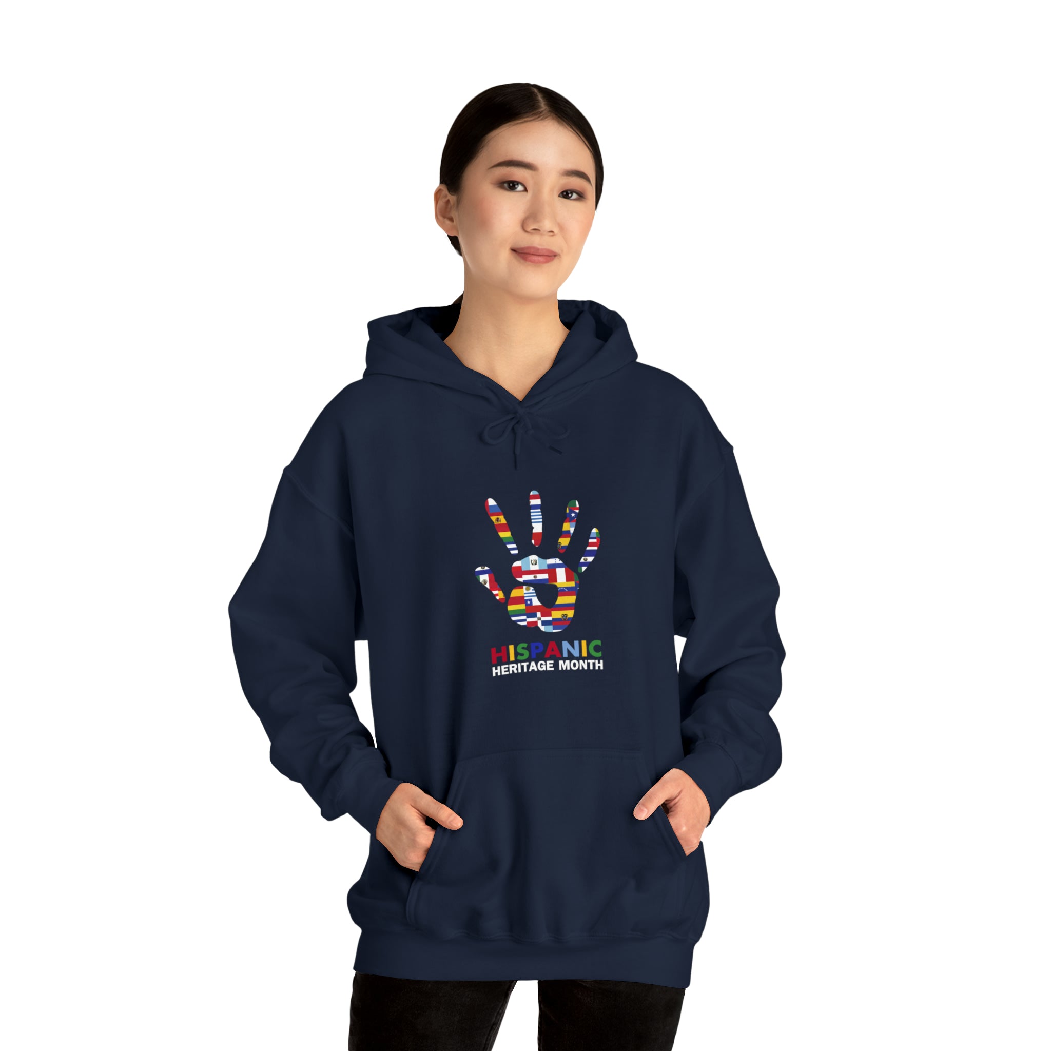 Flag Handprint - Hispanic Heritage Month Unisex Hoodie