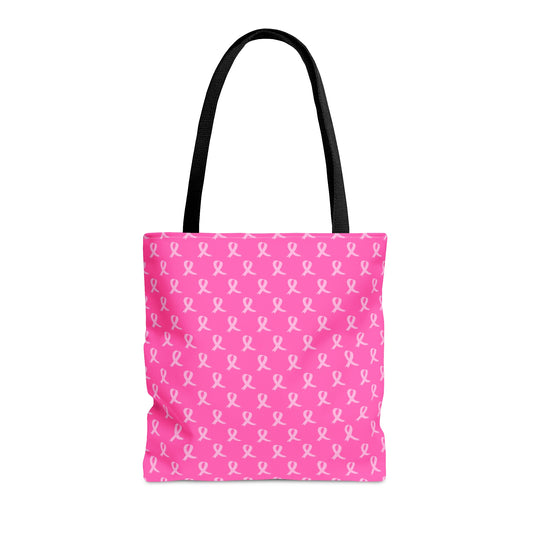 Pink Ribbon Breast Cancer Awareness Tote Bag