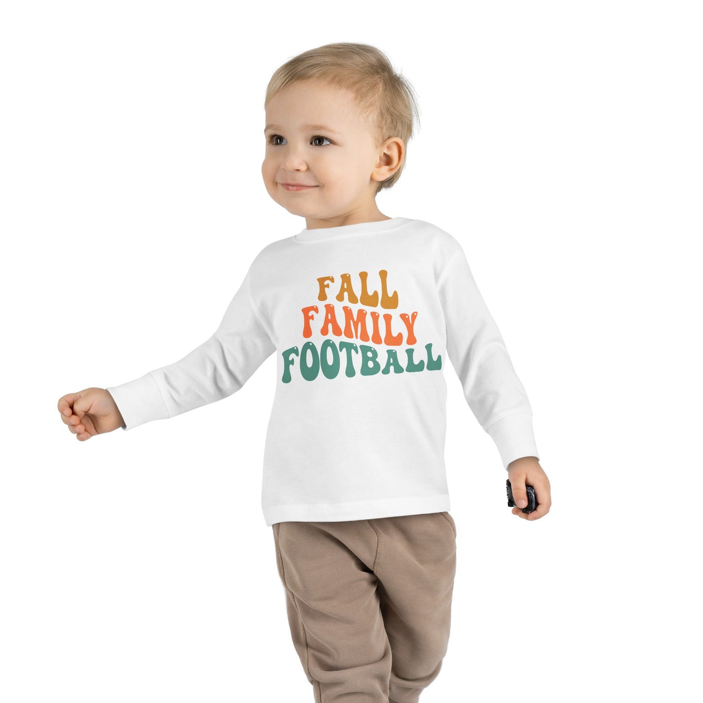 Fall Family Football Toddler Long Sleeve Tee