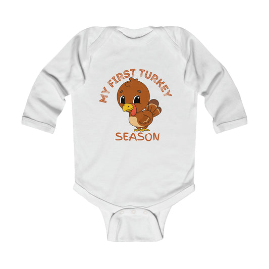 My First Turkey Season Infant Long Sleeve Bodysuit