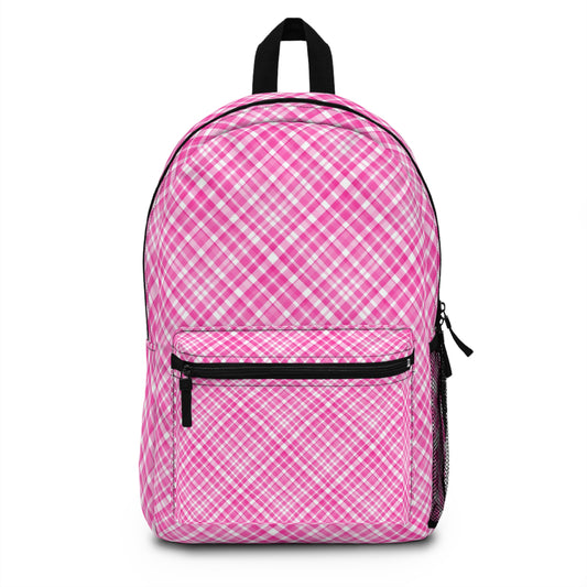 Pink Gingham Backpack, Diaper Bag, Baby Accessories Bag, Baby Travel Bag, Baby Diaper Bag