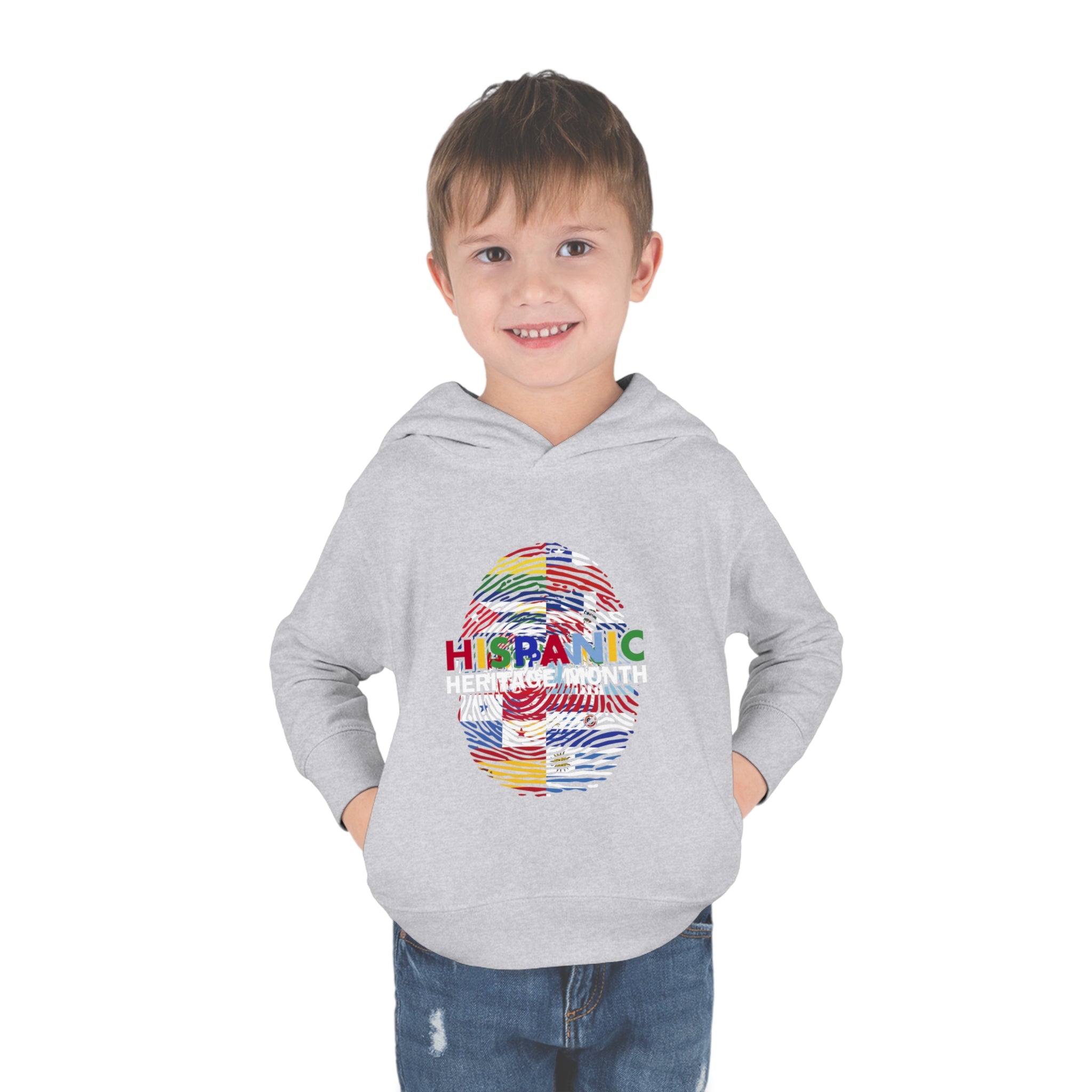 Flag Fingerprint - Hispanic Heritage Month Toddler Hoodie
