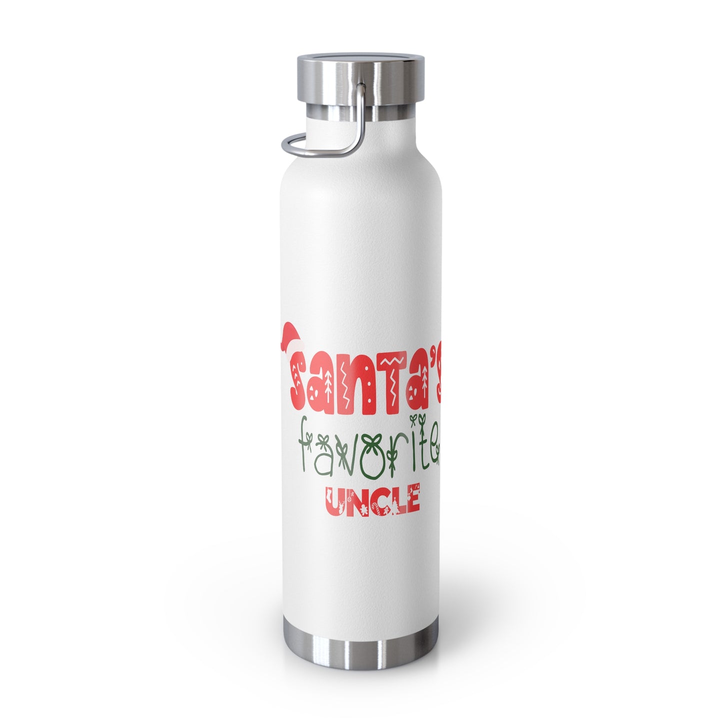 Santa's Favorite Uncle Copper Vacuum Insulated Bottle, 22oz