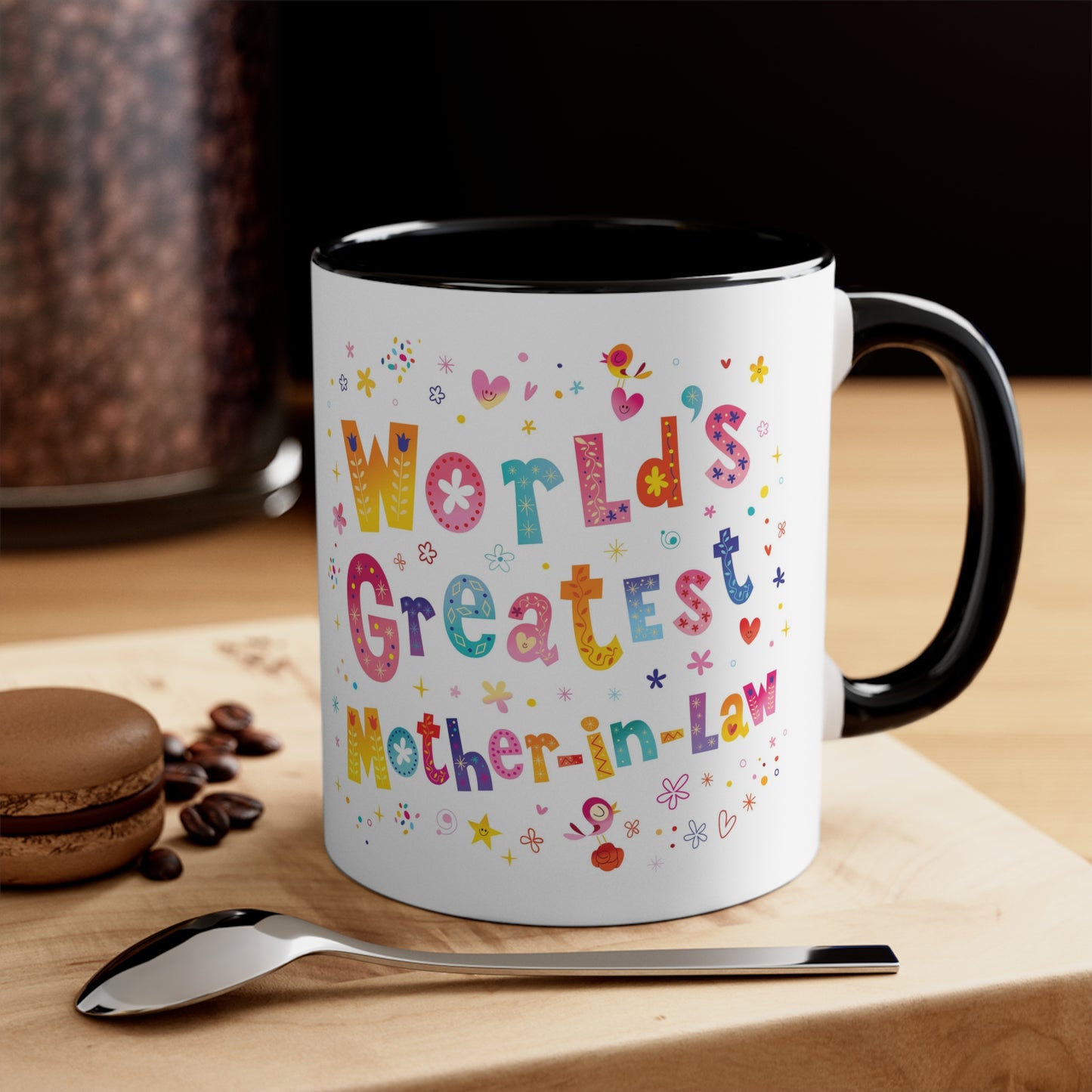 World's Greatest Mother-In-Law Accent Coffee Mug, 11oz