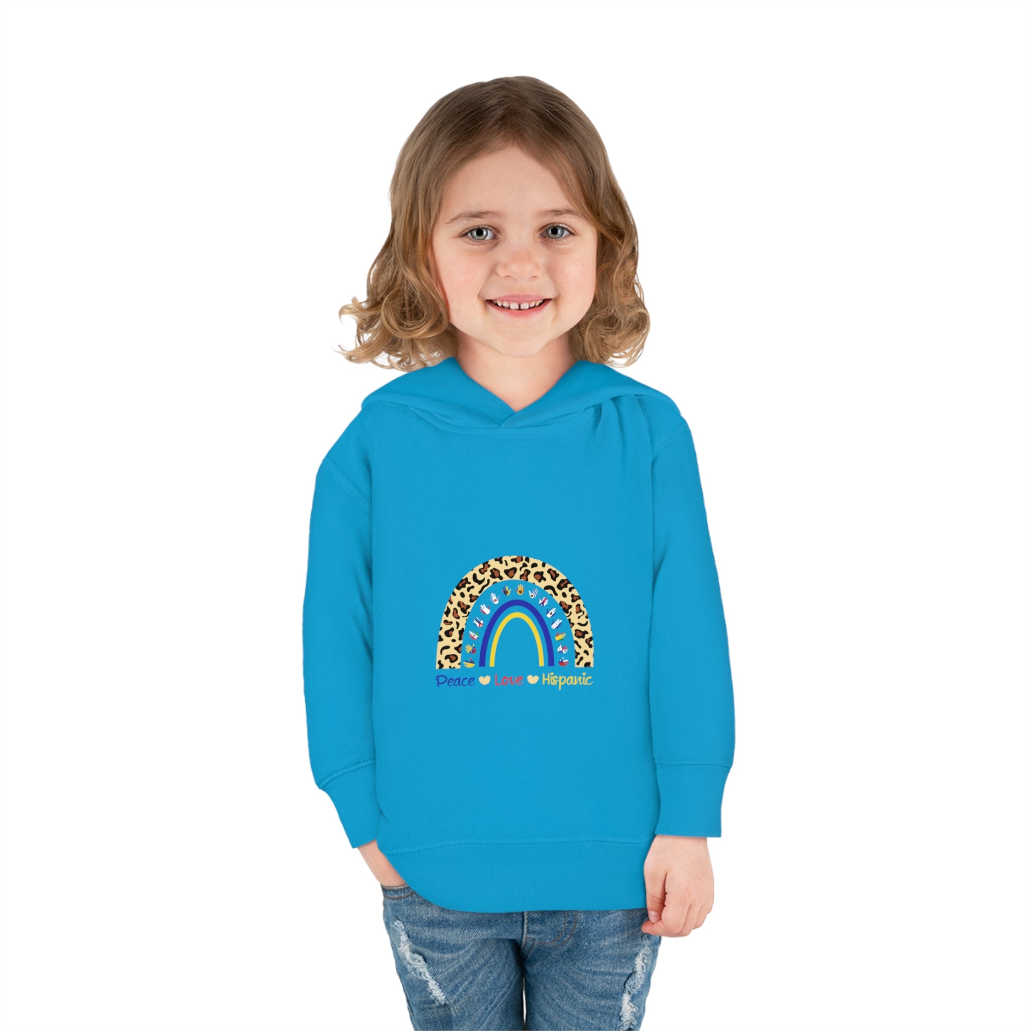 Leopard Rainbow - Hispanic Heritage Month Toddler Hoodie