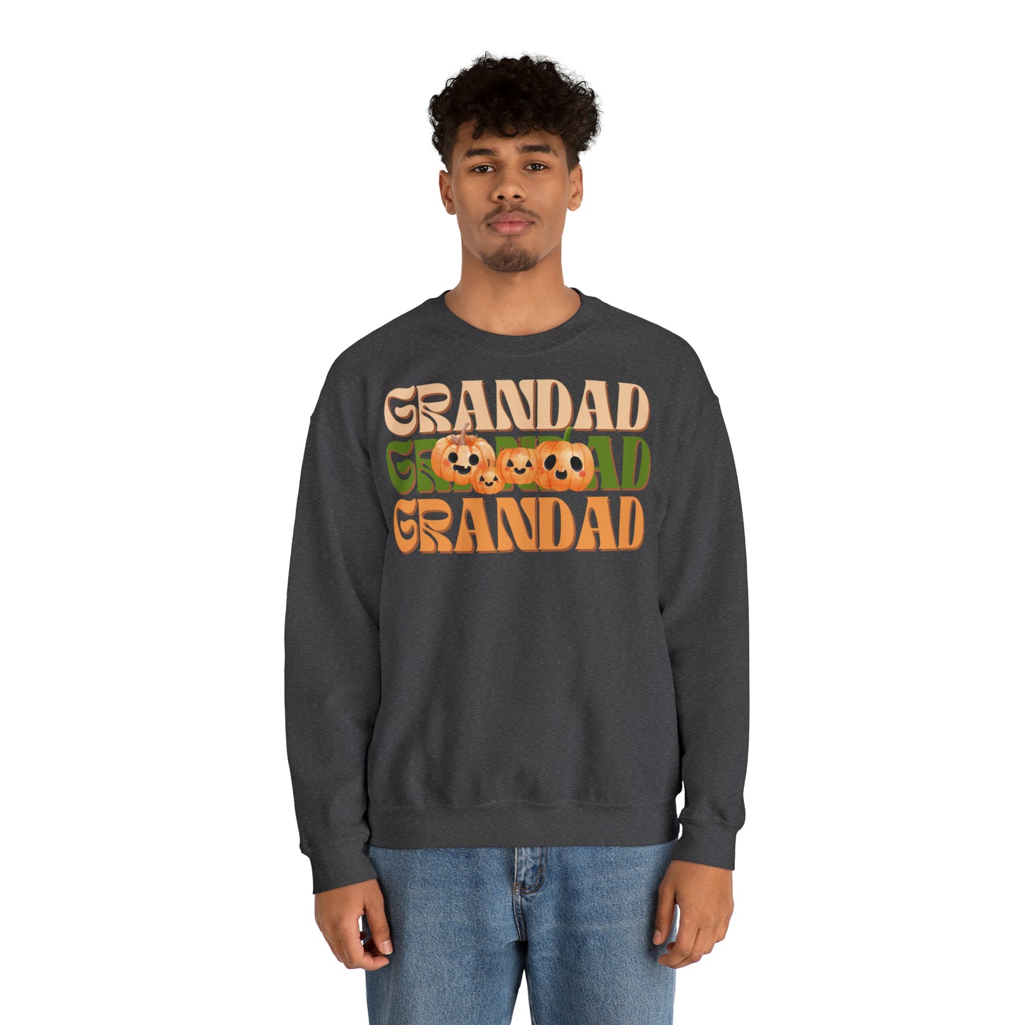 Grandad Pumpkin Unisex Heavy Blend™ Crewneck Sweatshirt