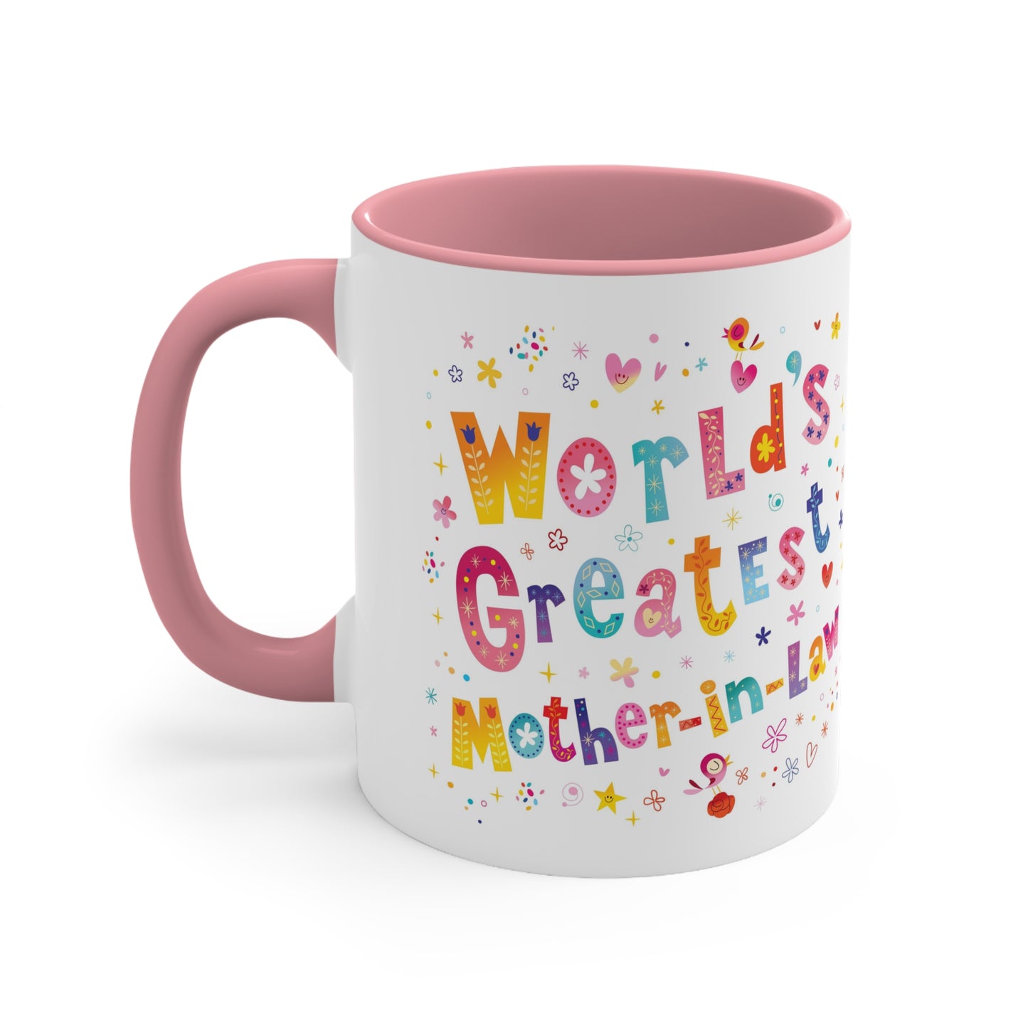 World's Greatest Mother-In-Law Accent Coffee Mug, 11oz