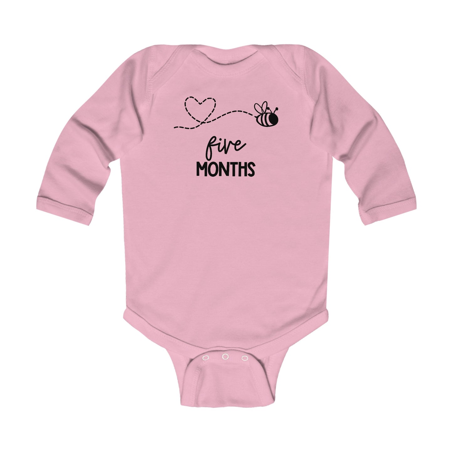 Five Months, Five Months Old, Month Milestones, Baby Milestones, Infant Long Sleeve Bodysuit