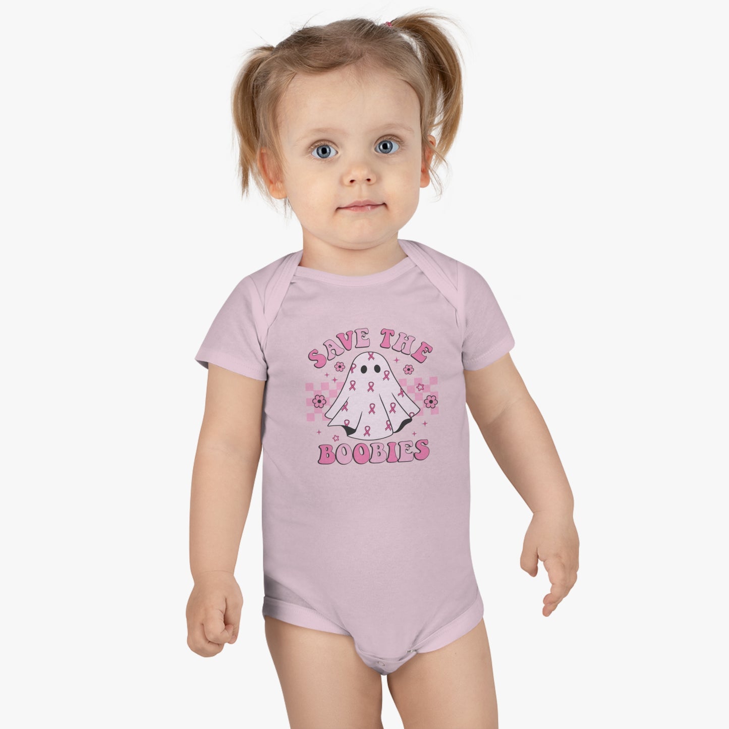 Save The Boobies Onesie, Baby Short Sleeve Onesie®