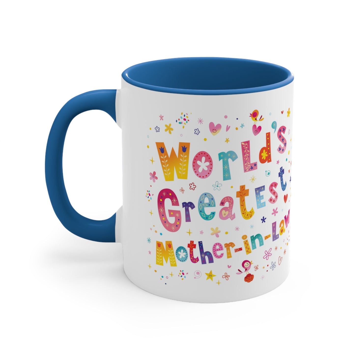 World's Greatest Mother-In-Law Accent Coffee Mug, 11oz