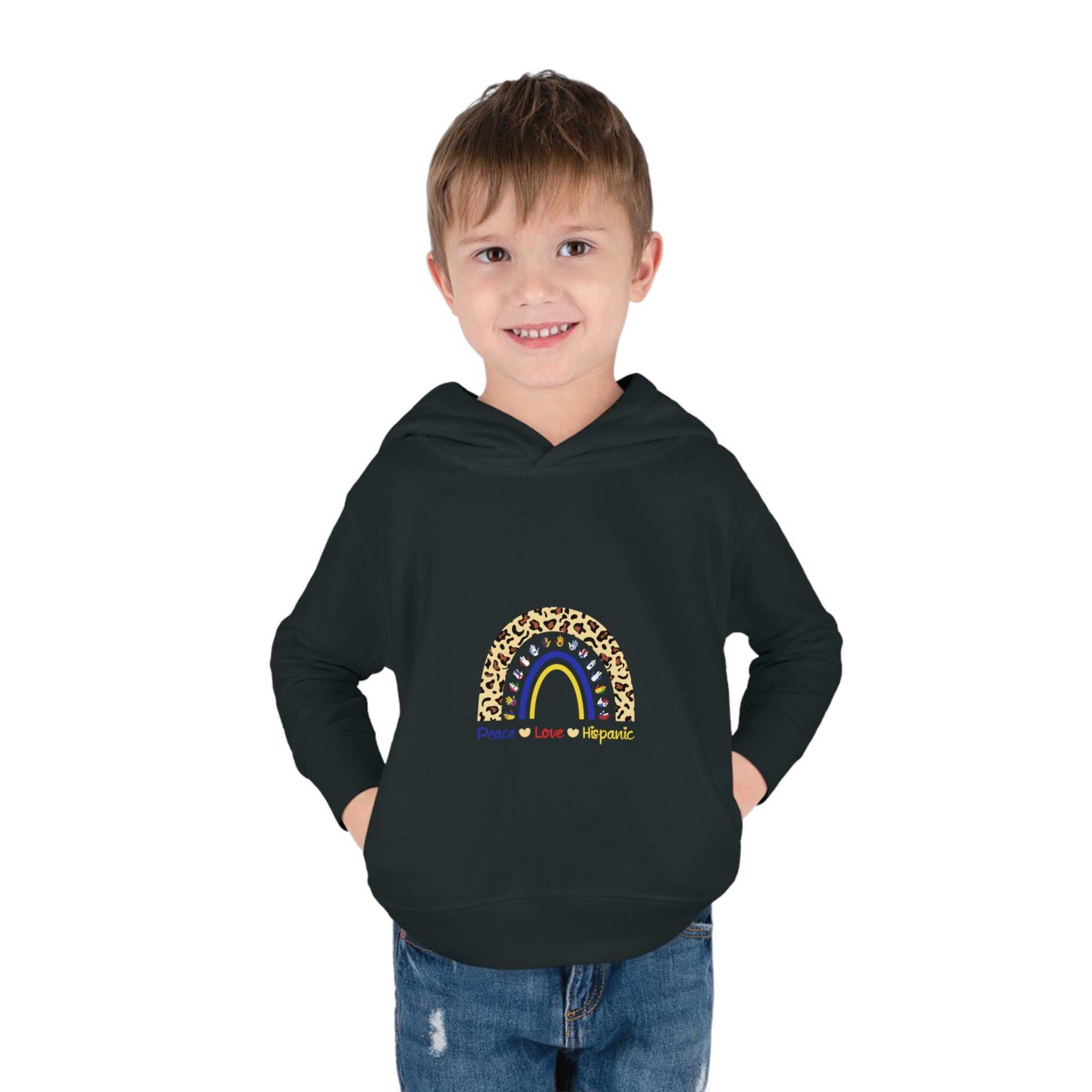 Leopard Rainbow - Hispanic Heritage Month Toddler Hoodie