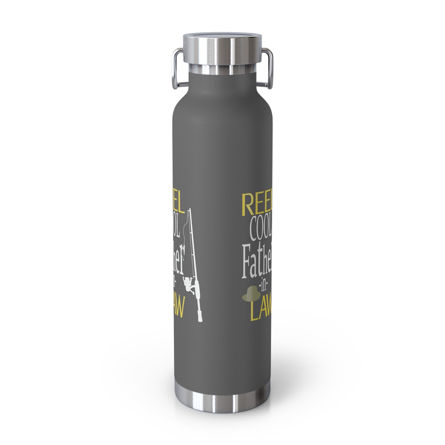 Reel Cool Father-In-Law Copper Vacuum Insulated Bottle, 22oz