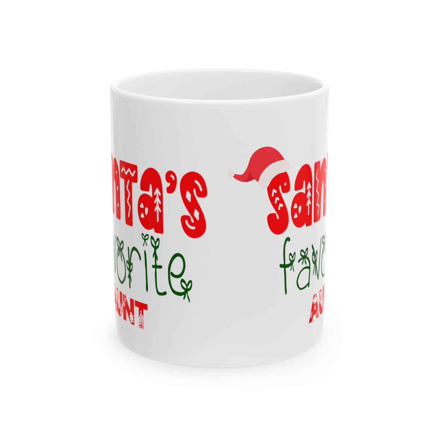 Santa's Favorite Aunt Ceramic Mug 11oz