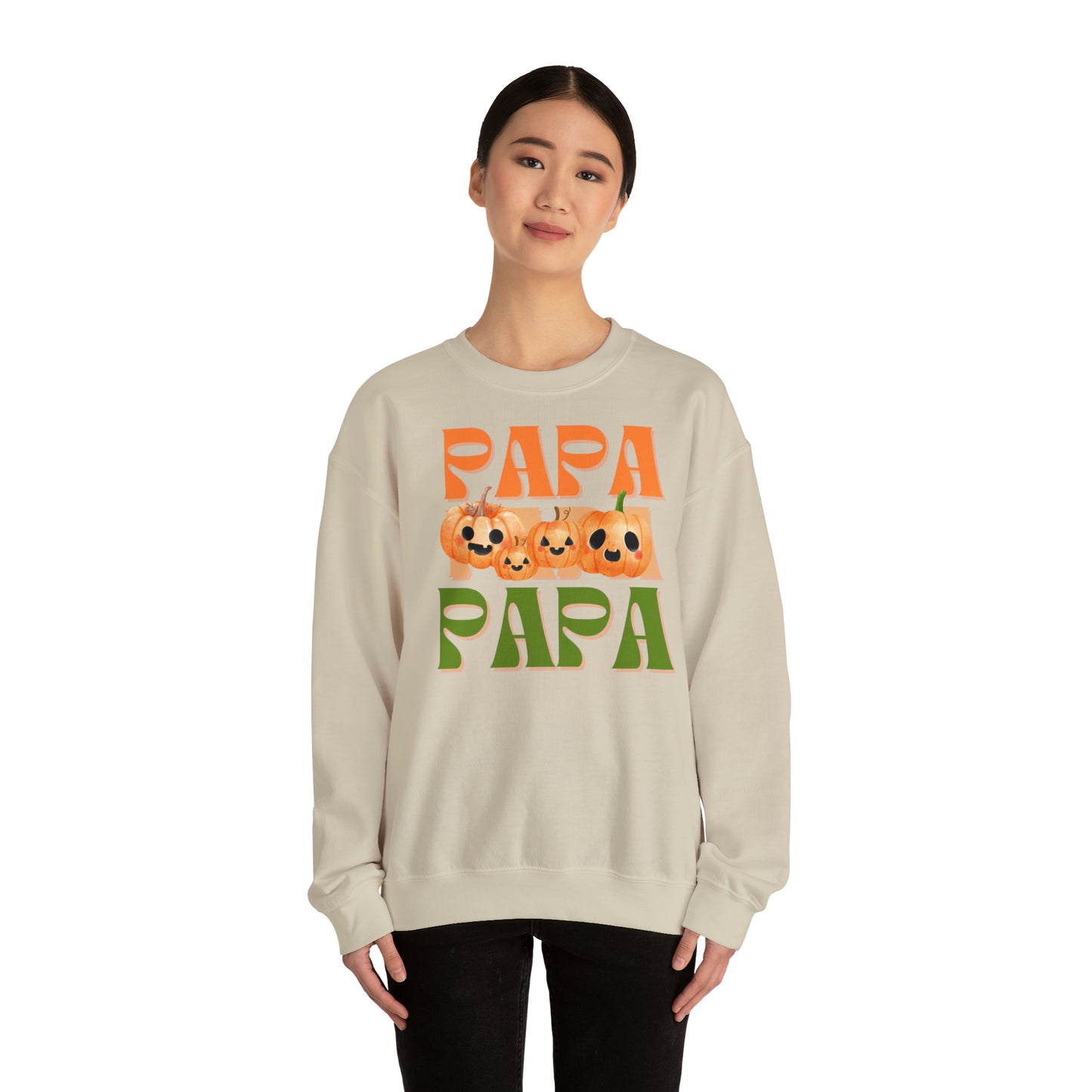 Papa Pumpkin Unisex Heavy Blend™ Crewneck Sweatshirt