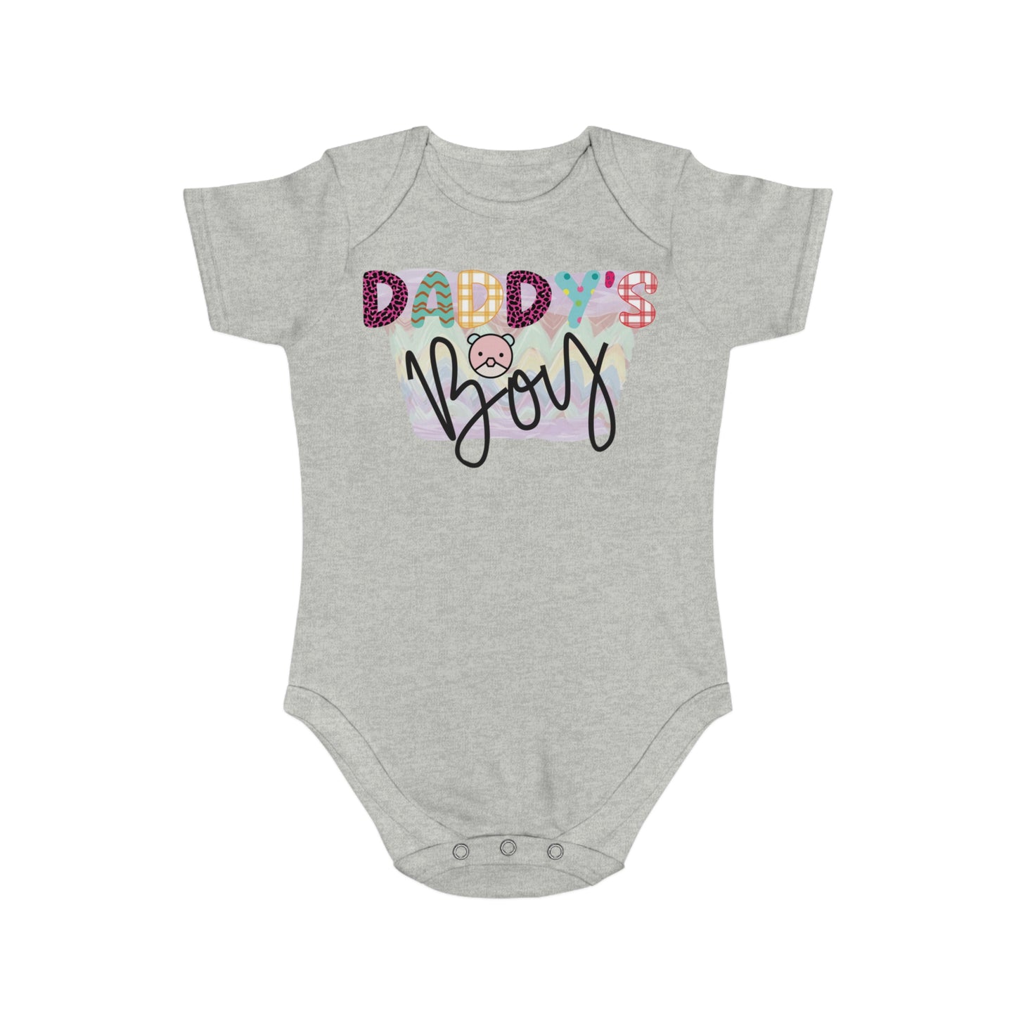 Daddy's Boy, Daddy's Boy Onesie, Daddy's Boy Jumpsuit, Daddy's Boy Bodysuit, Short Sleeve Baby Bodysuit, 100% cotton onesie